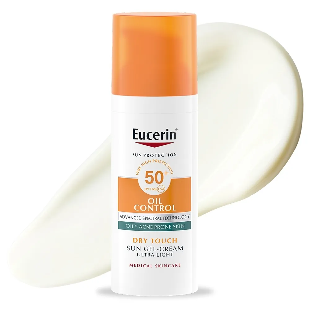 EUCERIN SUN OIL CONTROL PÄIKESEKAITSE GEEL-KREEM SPF50+ 50ML - Tootepilt 