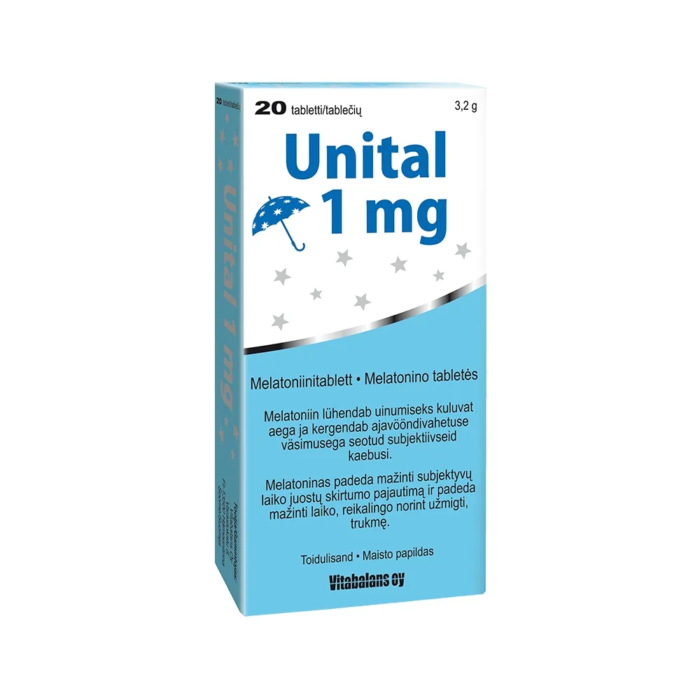 UNITAL TBL 1MG N20 - Tootepilt 