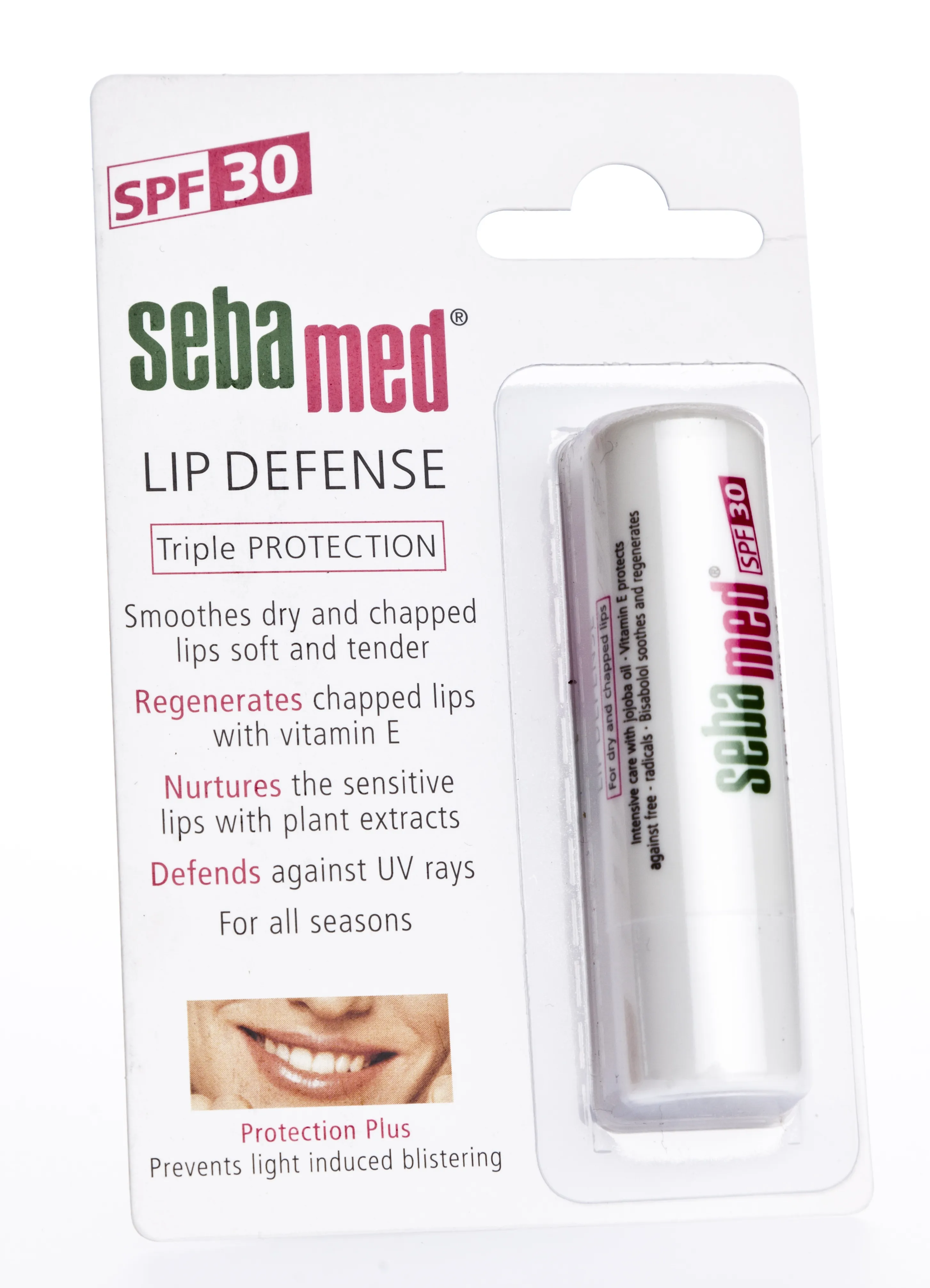SEBAMED HUULEPALSAM VITAMIN E SPF30 4,8G - Tootepilt 