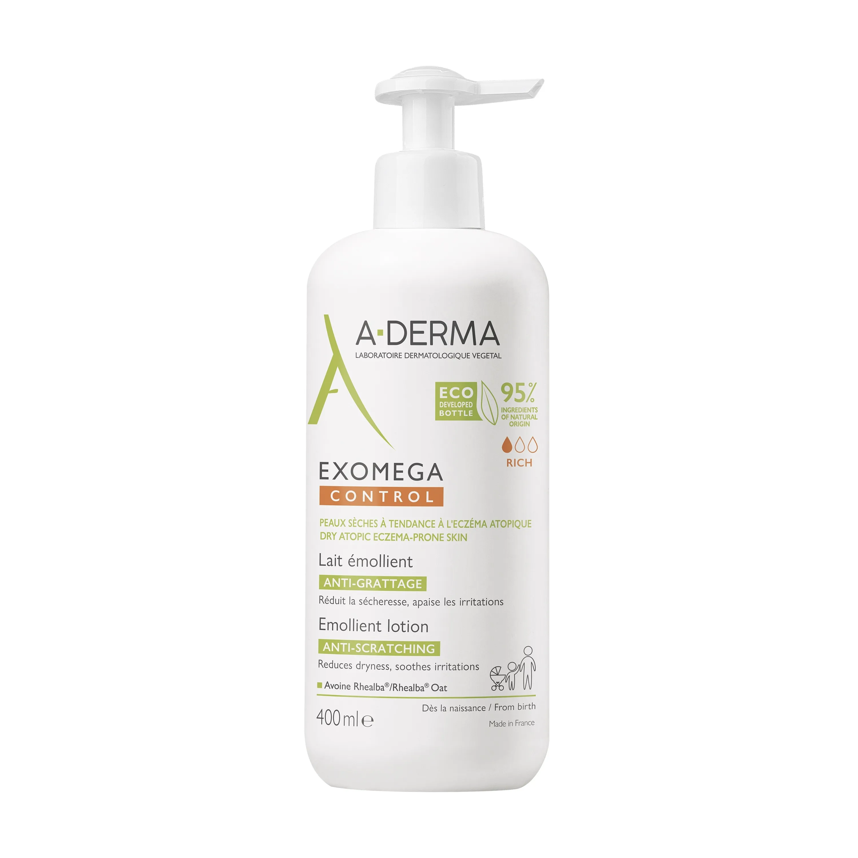 A-DERMA EXOMEGA CONTROL IHUPIIM ATOOPILISELE NAHALE 400ML - Tootepilt 2