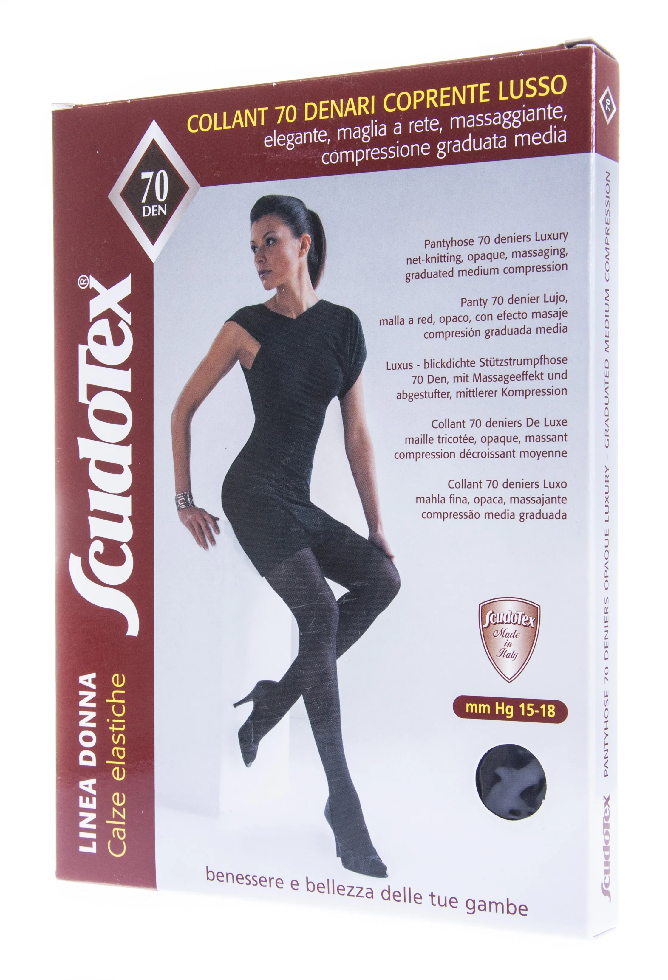 SCUDOTEX SUKKPÜKSID MIKROFIIBER 70DEN T5 NERO - Tootepilt 