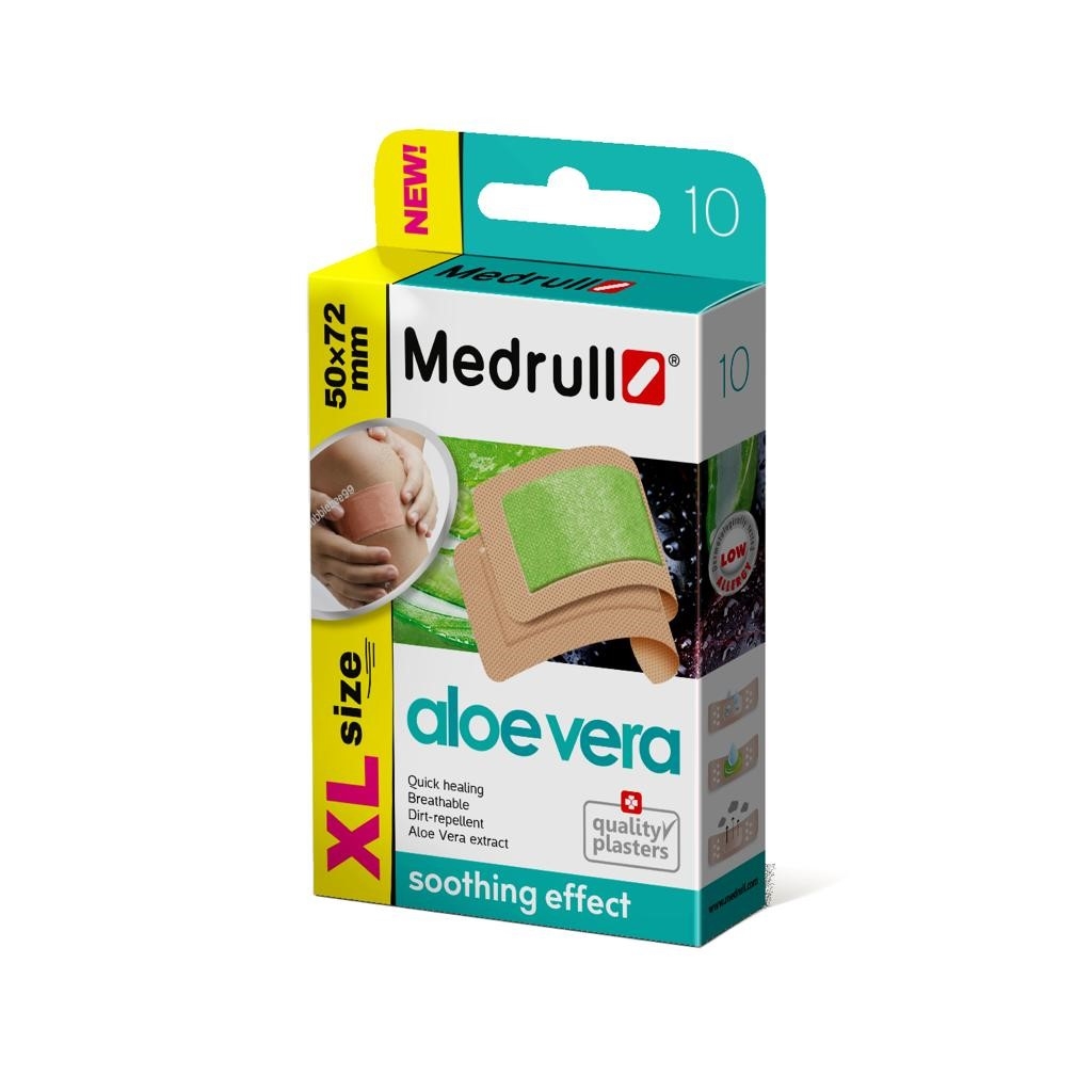 MEDRULL PLAASTER ALOE VERA XL 50X72MM N10 - Tootepilt 