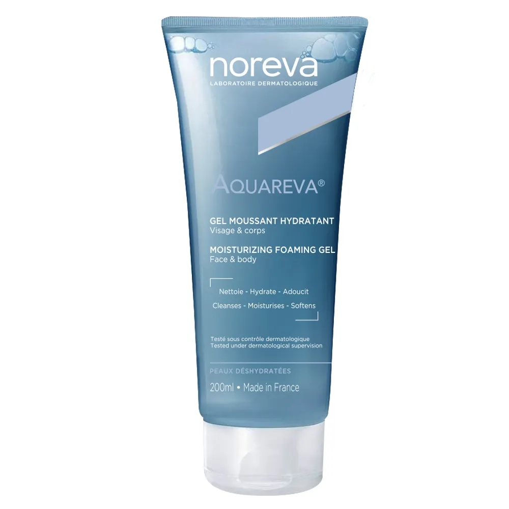 NOREVA AQUAREVA PUHASTUSGEEL NIISUTAV KUIVALE NAHALE 200ML - Tootepilt 
