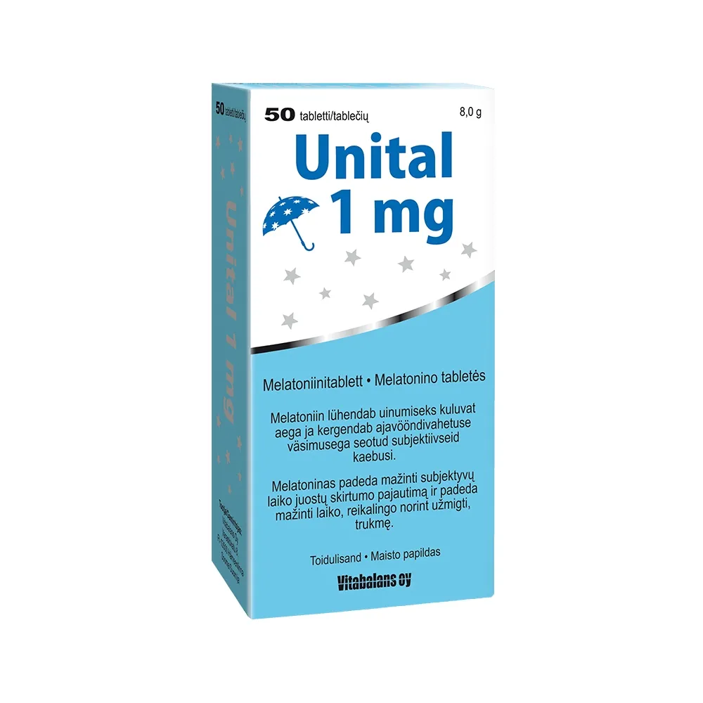 UNITAL TBL 1MG N50 - Tootepilt 