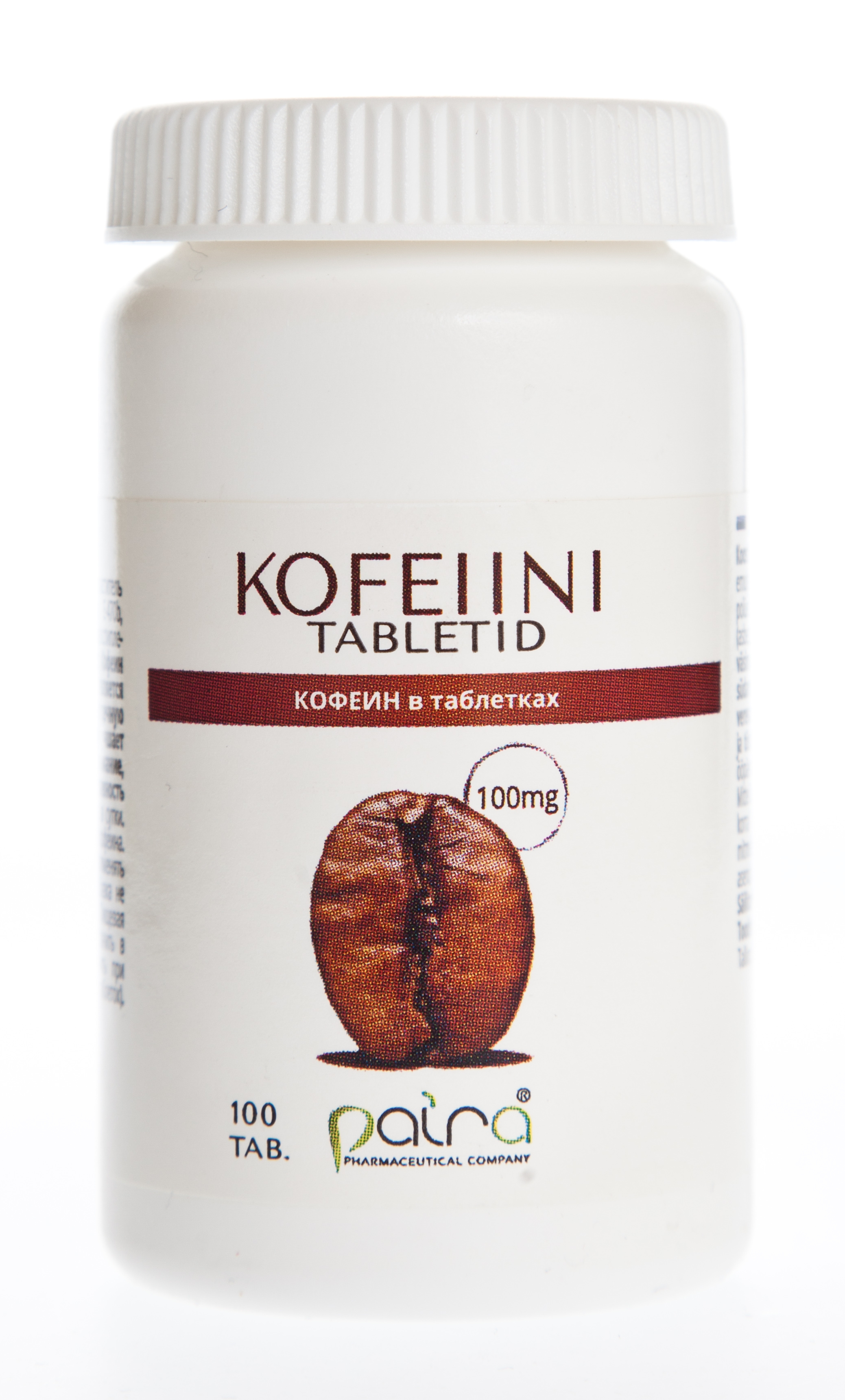 KOFEIINI TABLETID 100MG N100 - Tootepilt 