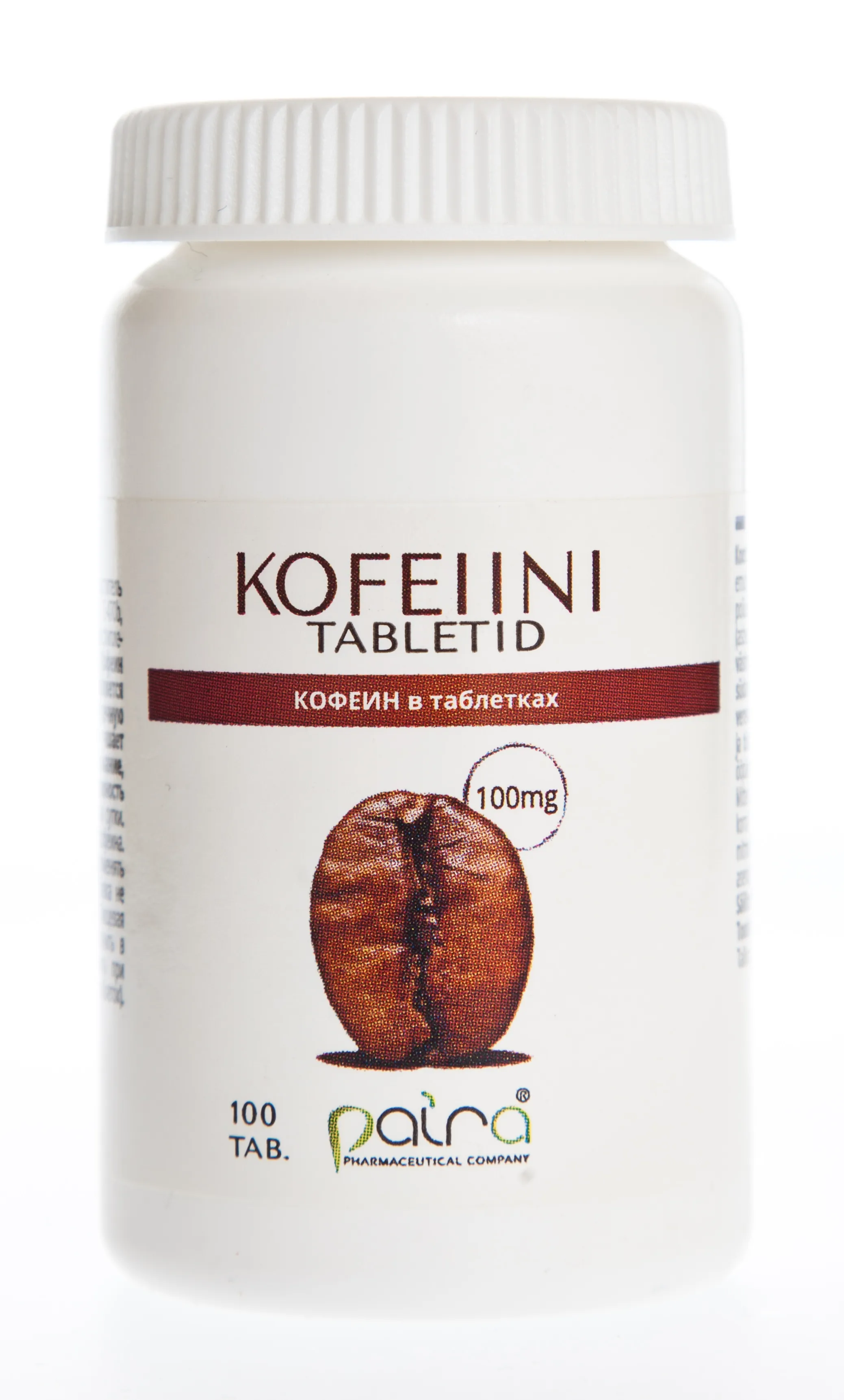 KOFEIINI TABLETID 100MG N100 - Tootepilt 