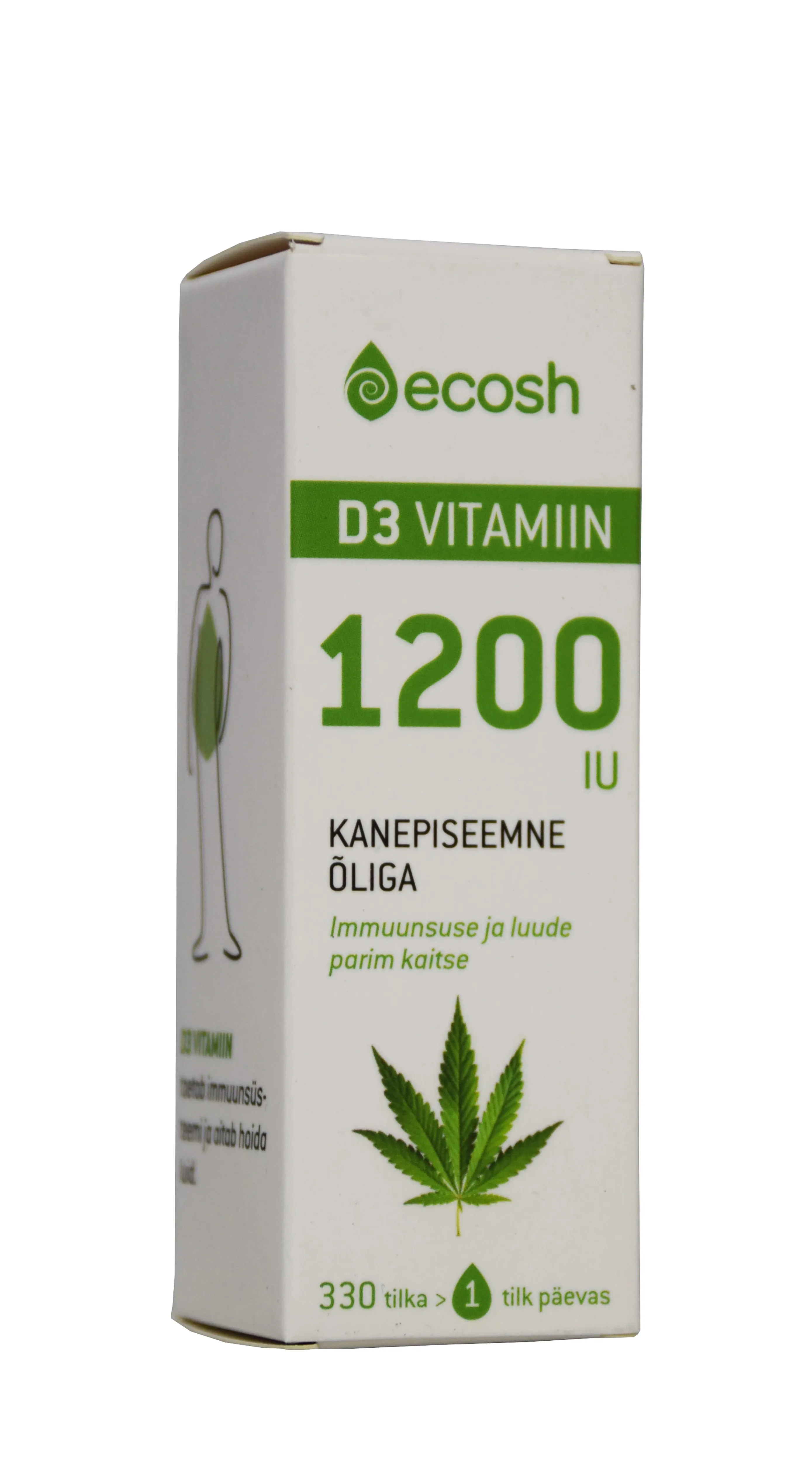 ECOSH D3-VITAMIIN TILGAD 1200IU/TILGAS 10ML KANEPIÕLIGA - Tootepilt 