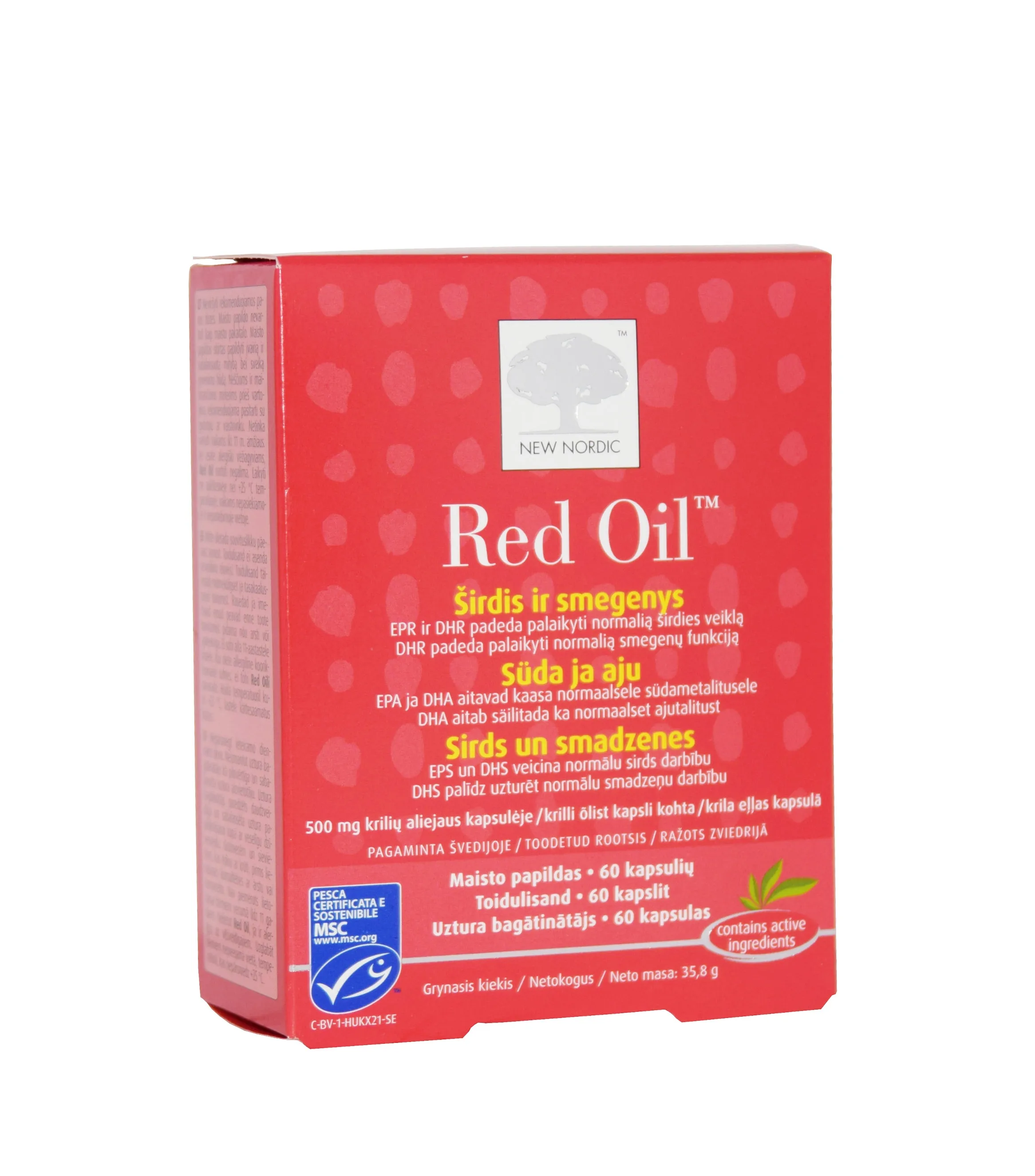 NEW NORDIC RED OIL CAPS N60 - Tootepilt 
