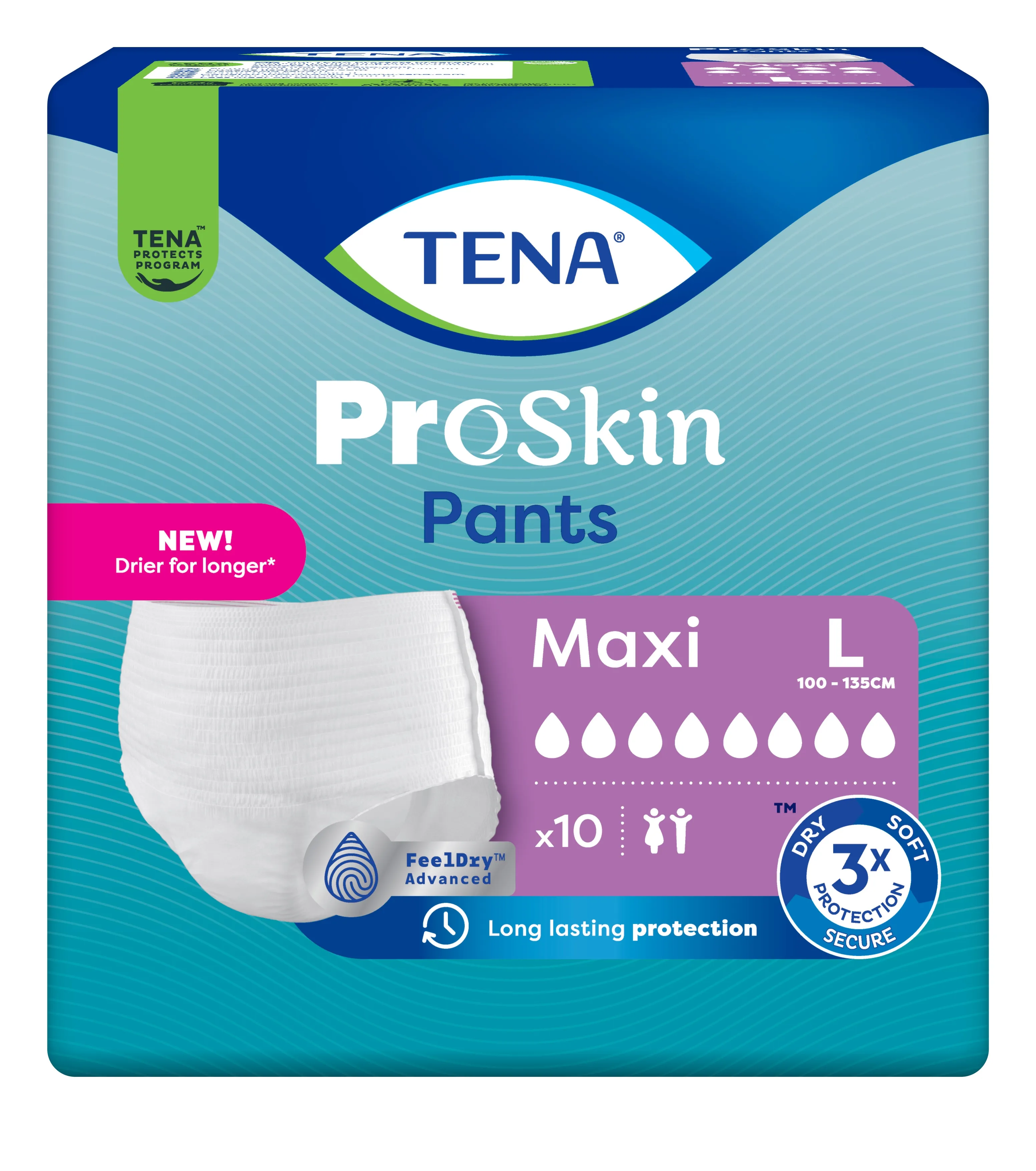 TENA PANTS MAXI L N10 - Tootepilt 