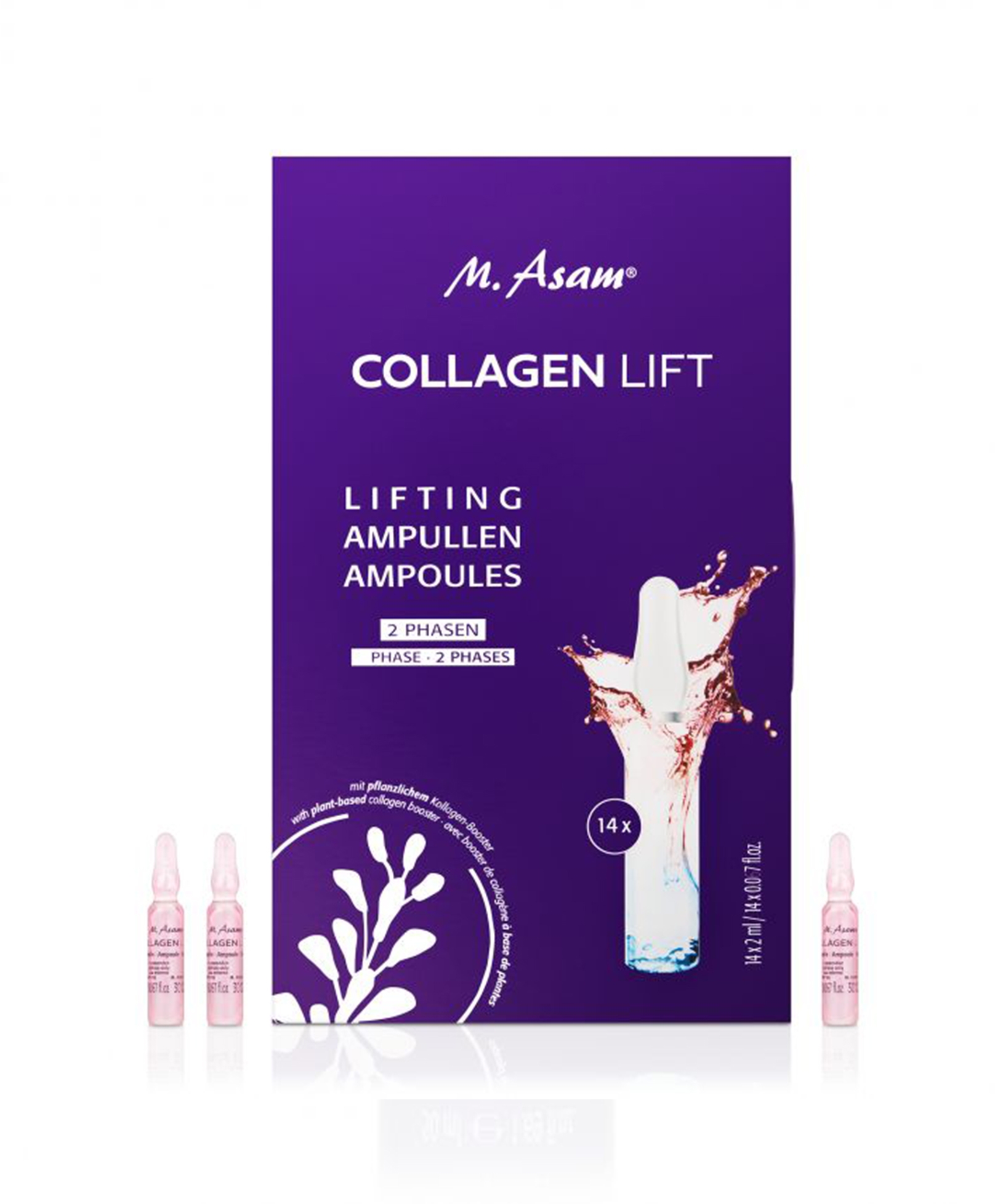 M.ASAM COLLAGEN LIFT AMPULLID KAHEFAASILISED 2ML N14 - Tootepilt 