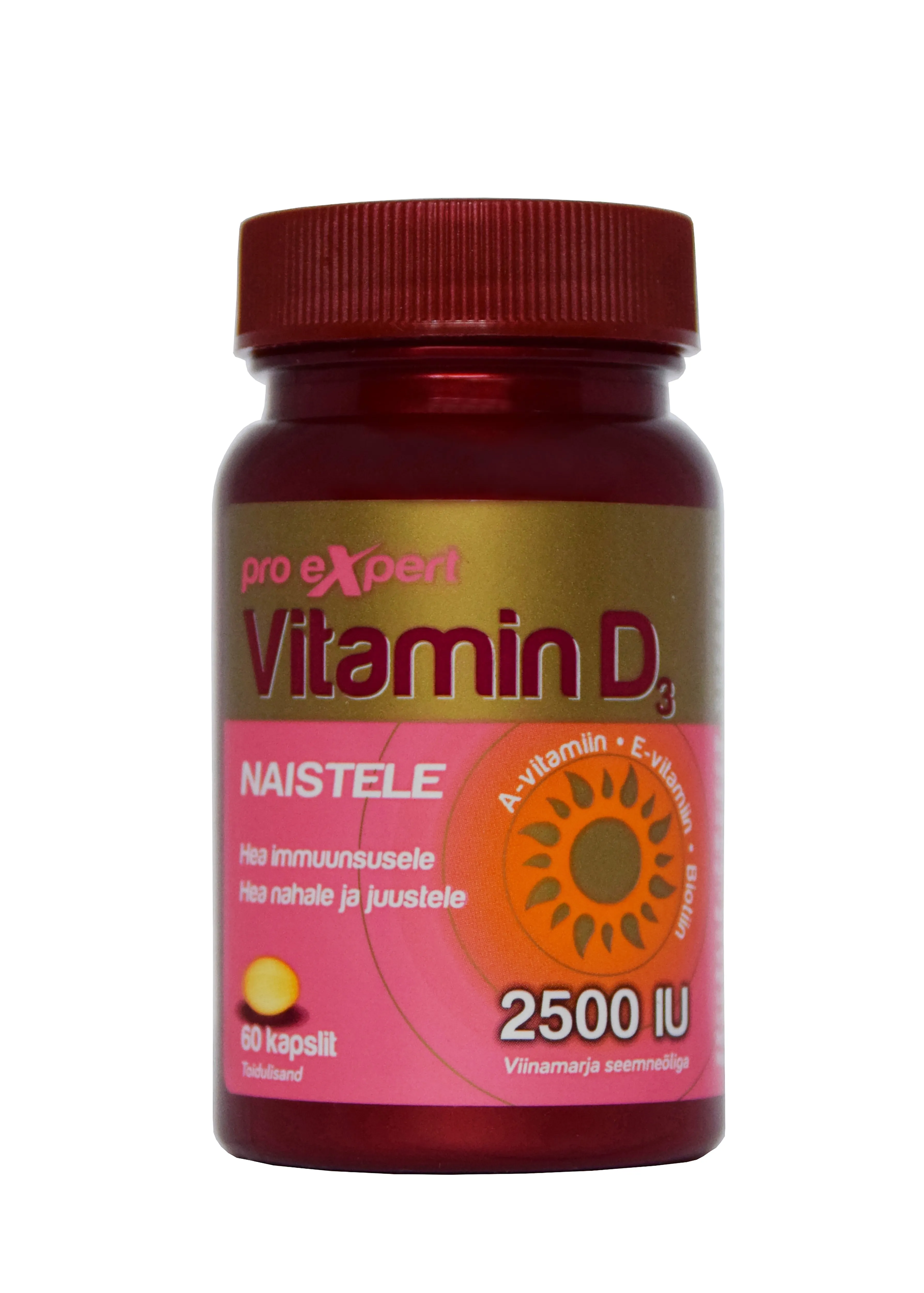 VITAMIN D3 PRO EXPERT 2500IU NAISTELE KAPSLID N60 - Tootepilt 