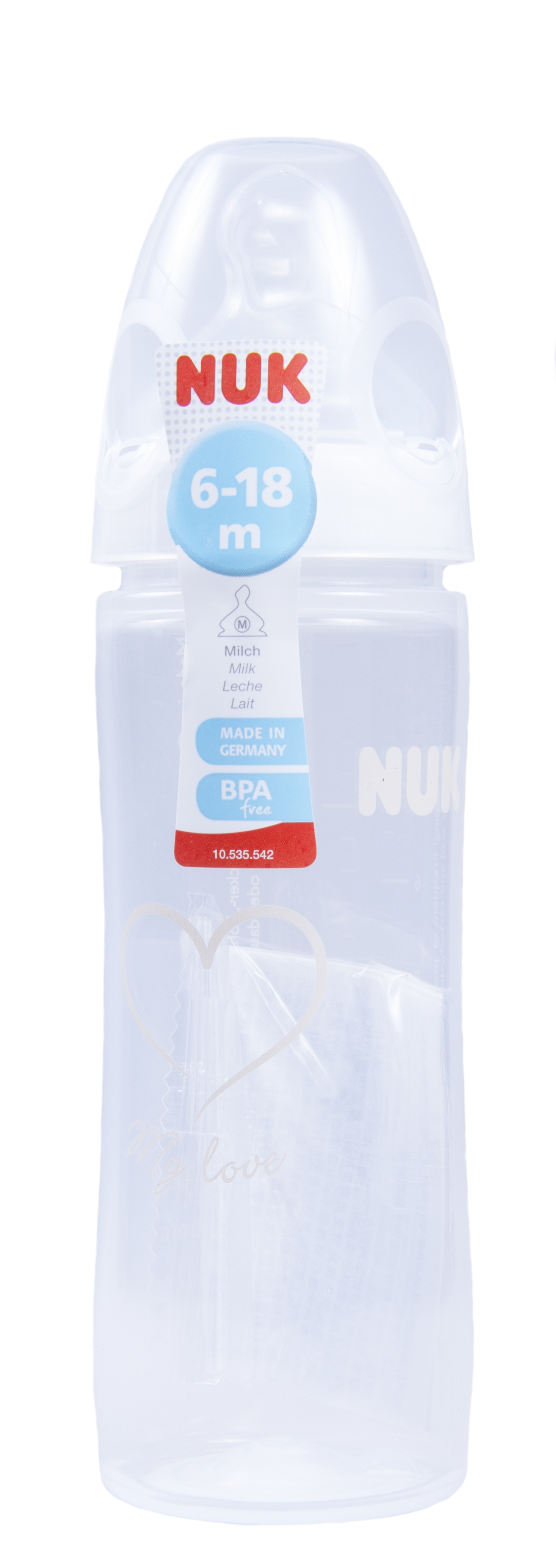 NUK FC+ LUTIPUDEL 2 CLASSIC (SILIK) 6-18 KUUD 250ML - Tootepilt 