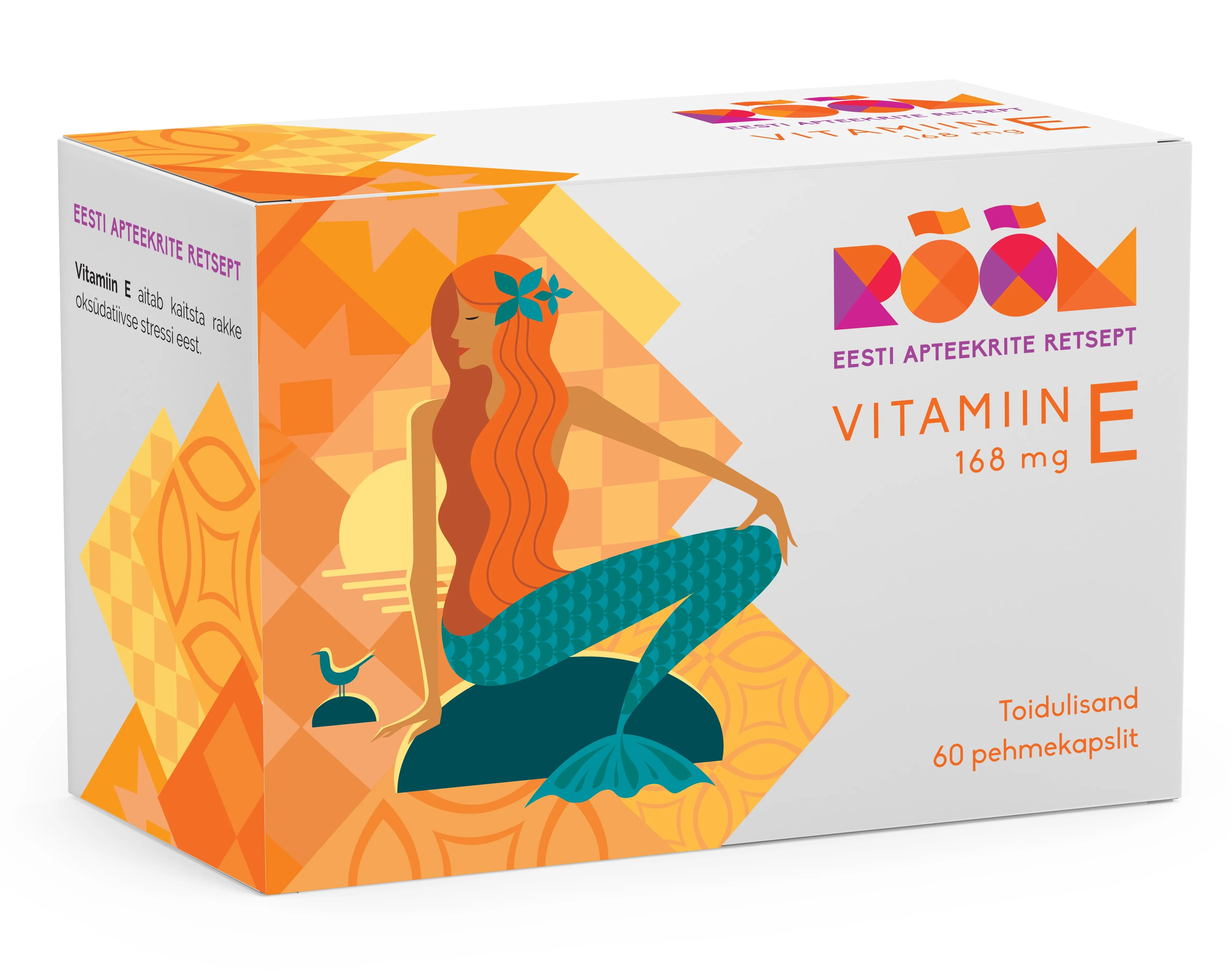 RÕÕM VITAMIIN E 168MG KAPSLID N60 - Tootepilt 