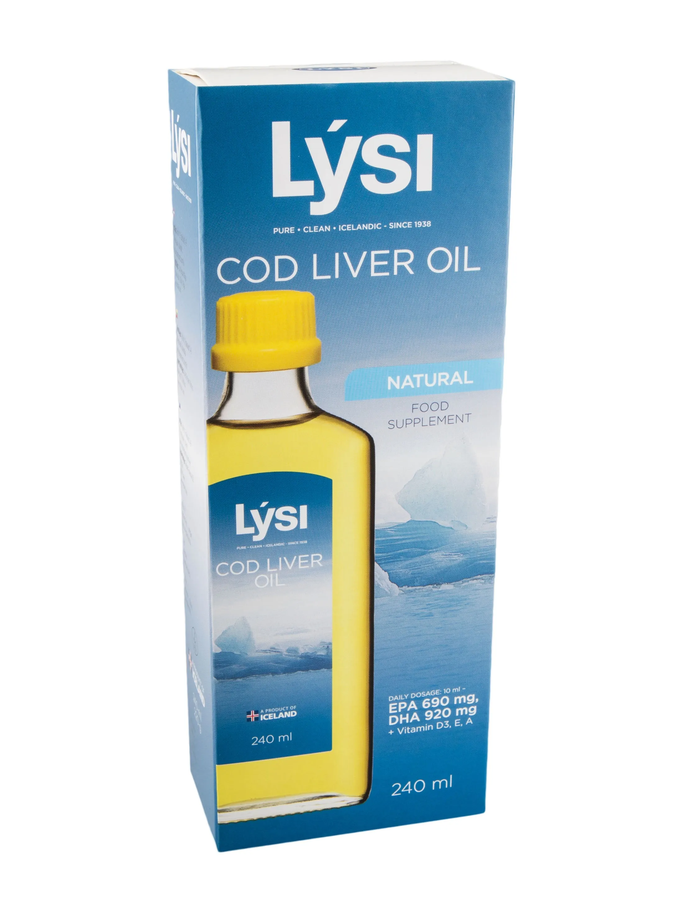 LYSI OMEGA-3 KALAMAKSAÕLI 240ML - Tootepilt 