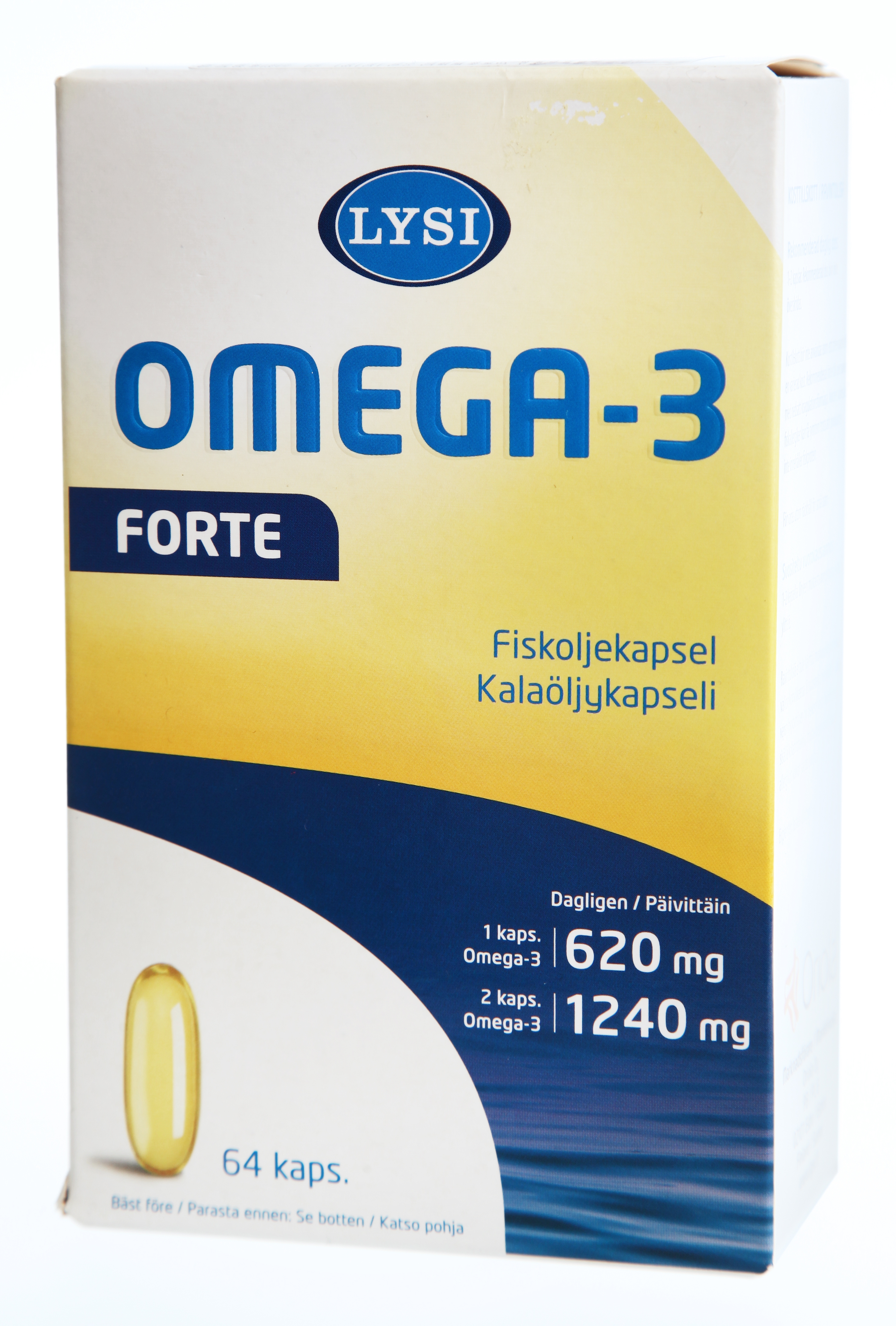 LYSI OMEGA-3 FORTE KAPSLID N64 (90G) - Tootepilt 