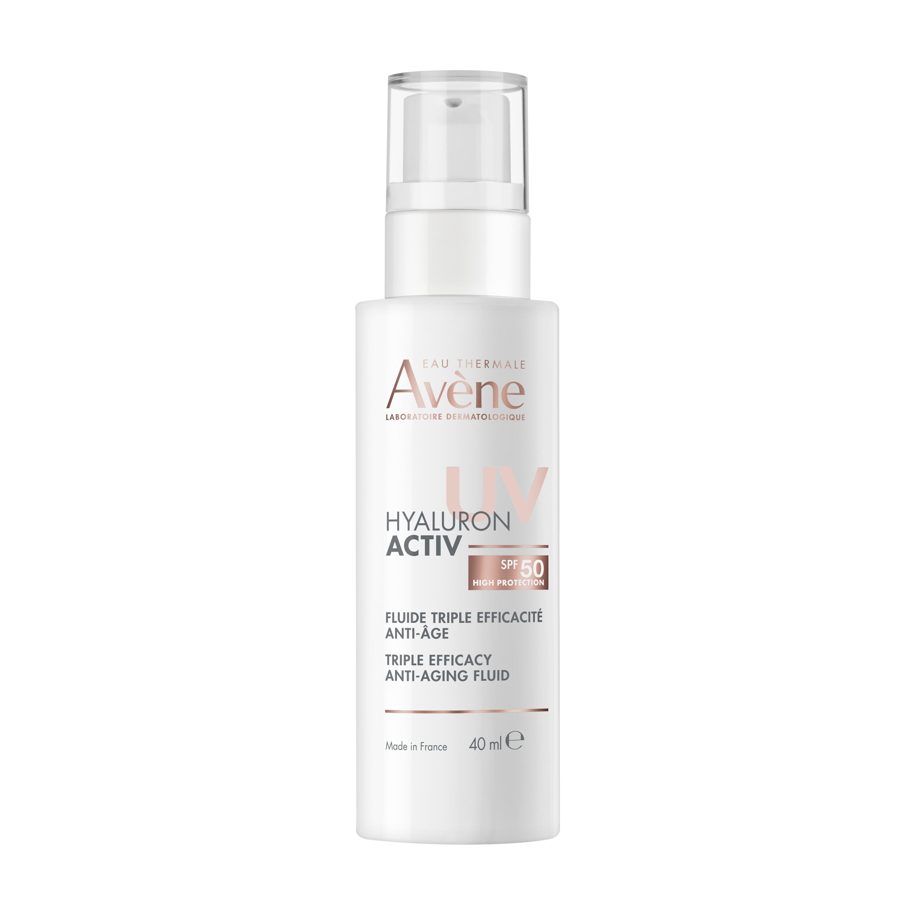 AVENE HYALURON ACTIV UV NÄOEMULSIOON SPF50 40ML - Tootepilt 