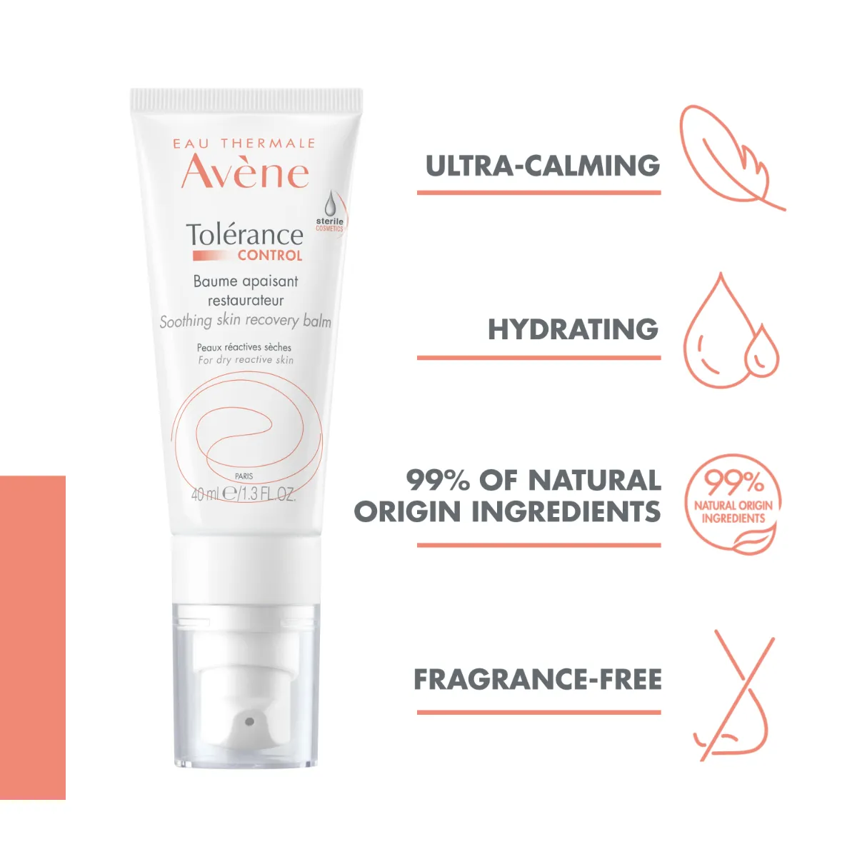AVENE TOLERANCE CONTROL NÄOPALSAM NAHKA TAASTAV 40ML - Tootepilt 2