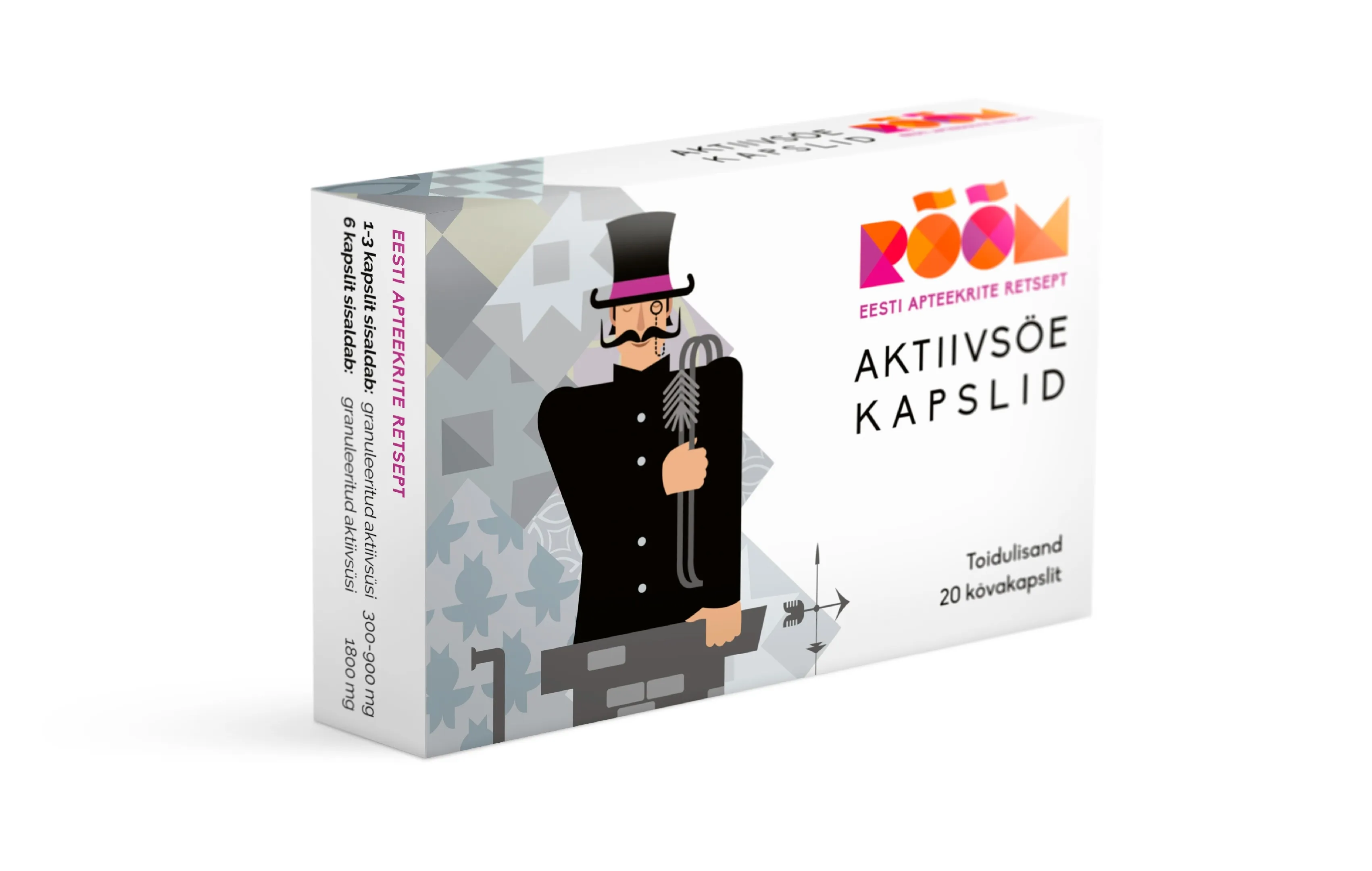 RÕÕM AKTIIVSÖE KAPSLID 300MG N20 - Tootepilt 