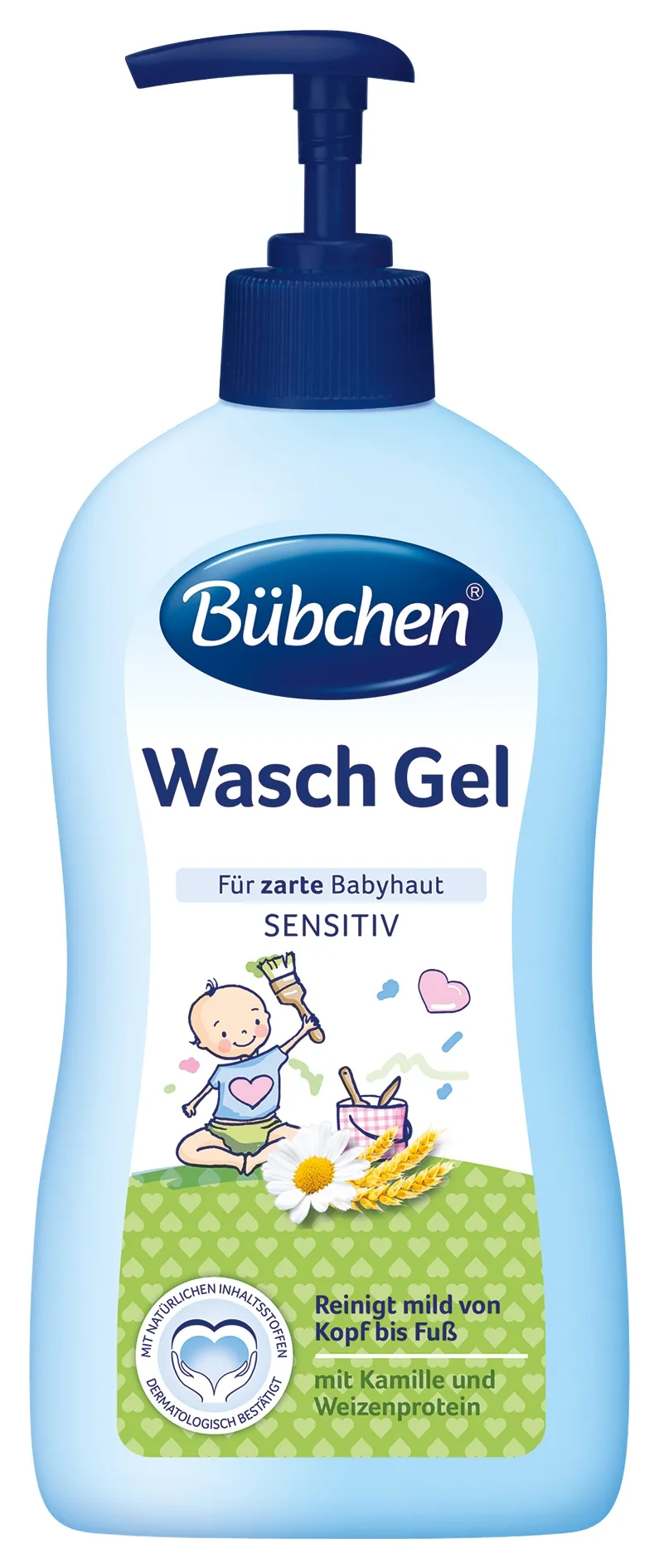 BÜBCHEN LASTE VEDELSEEP (PESUGEEL) 400ML (PUMBAGA) - Tootepilt 