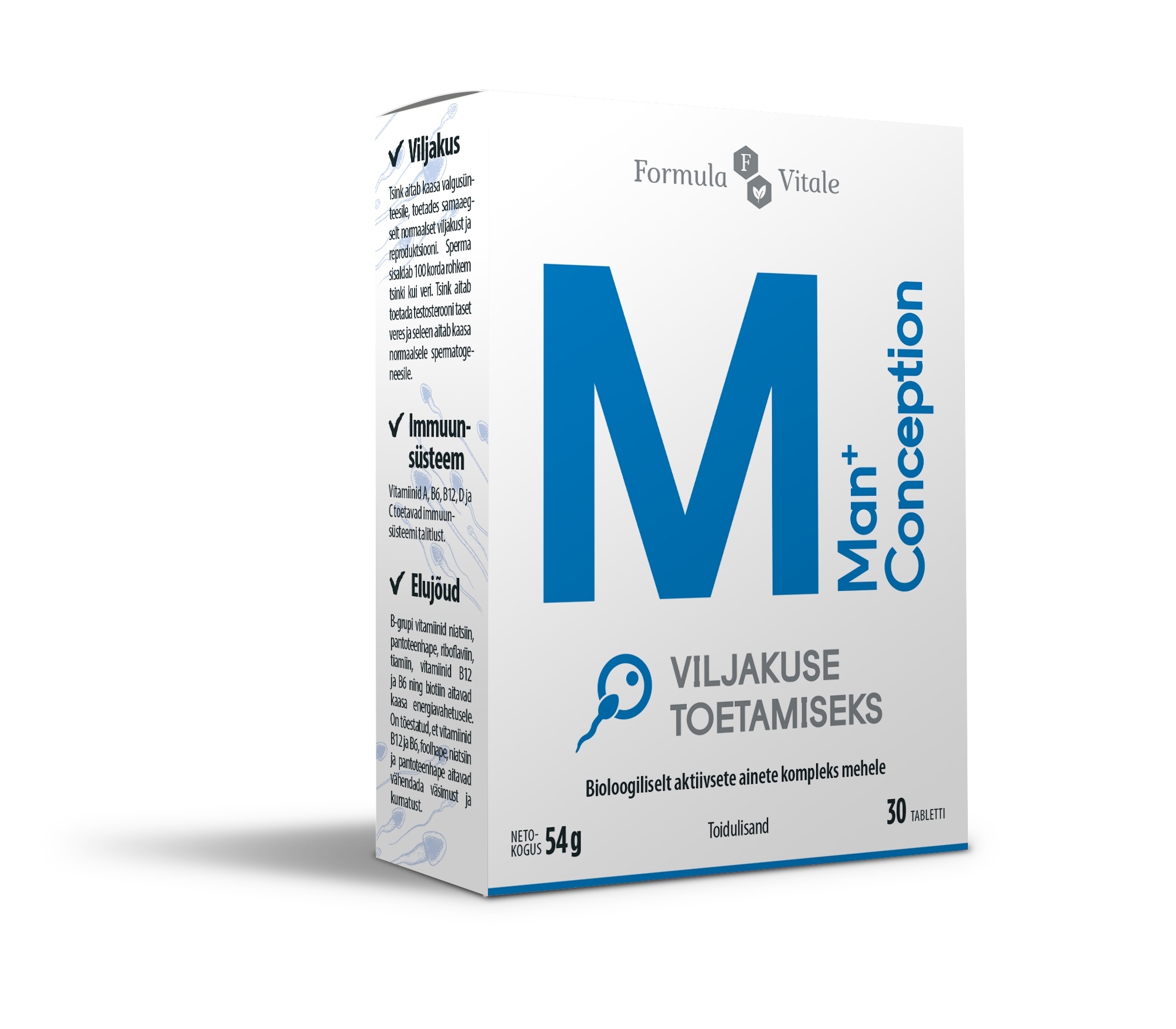 FORMULA VITALE MAN+ CONCEPTION TBL N30 - Tootepilt 