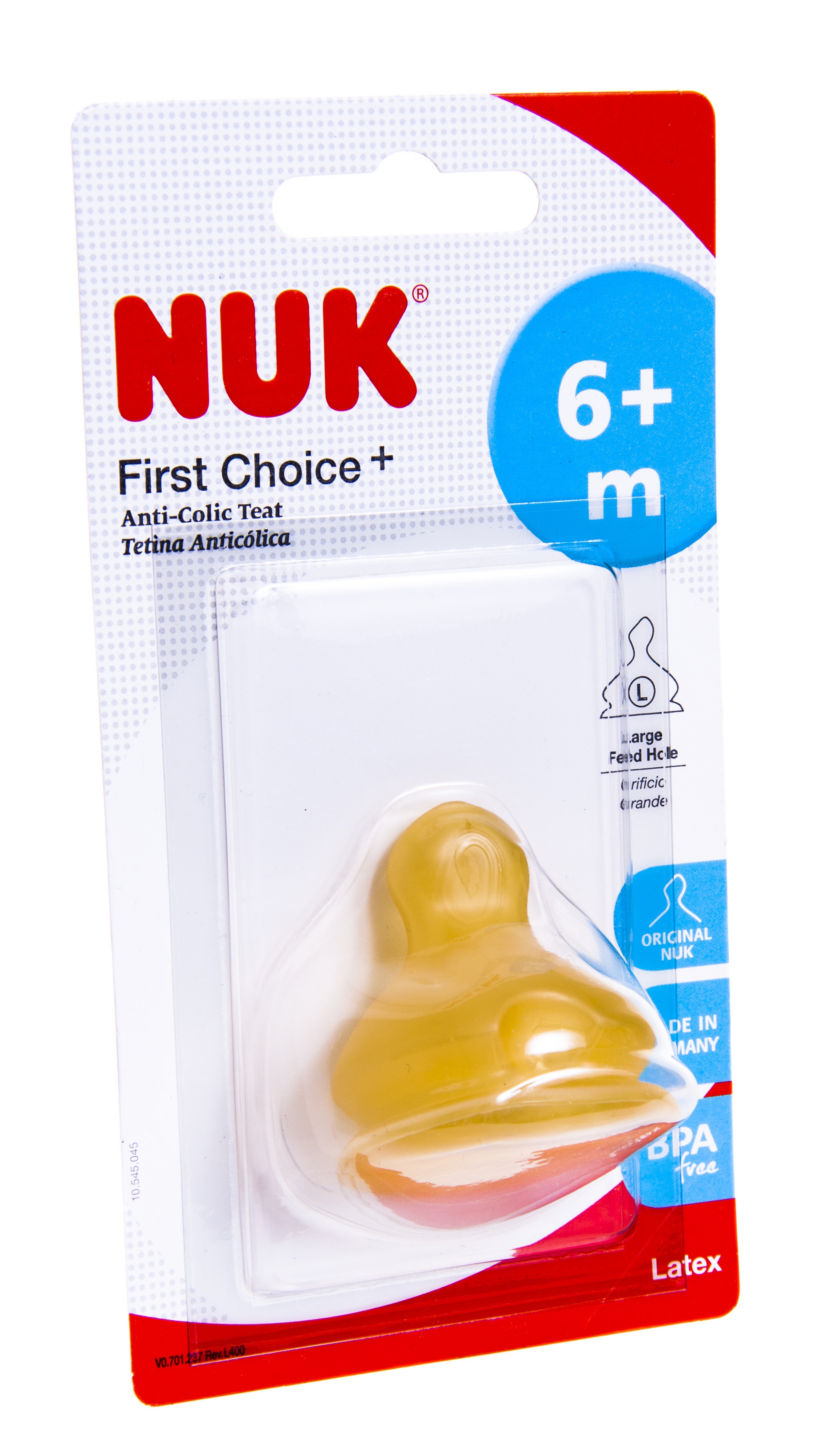 NUK FC+ PUDELILUTT 2 (PÜREE, LATEKS) ÜLE 6 KUU N1 - Tootepilt 