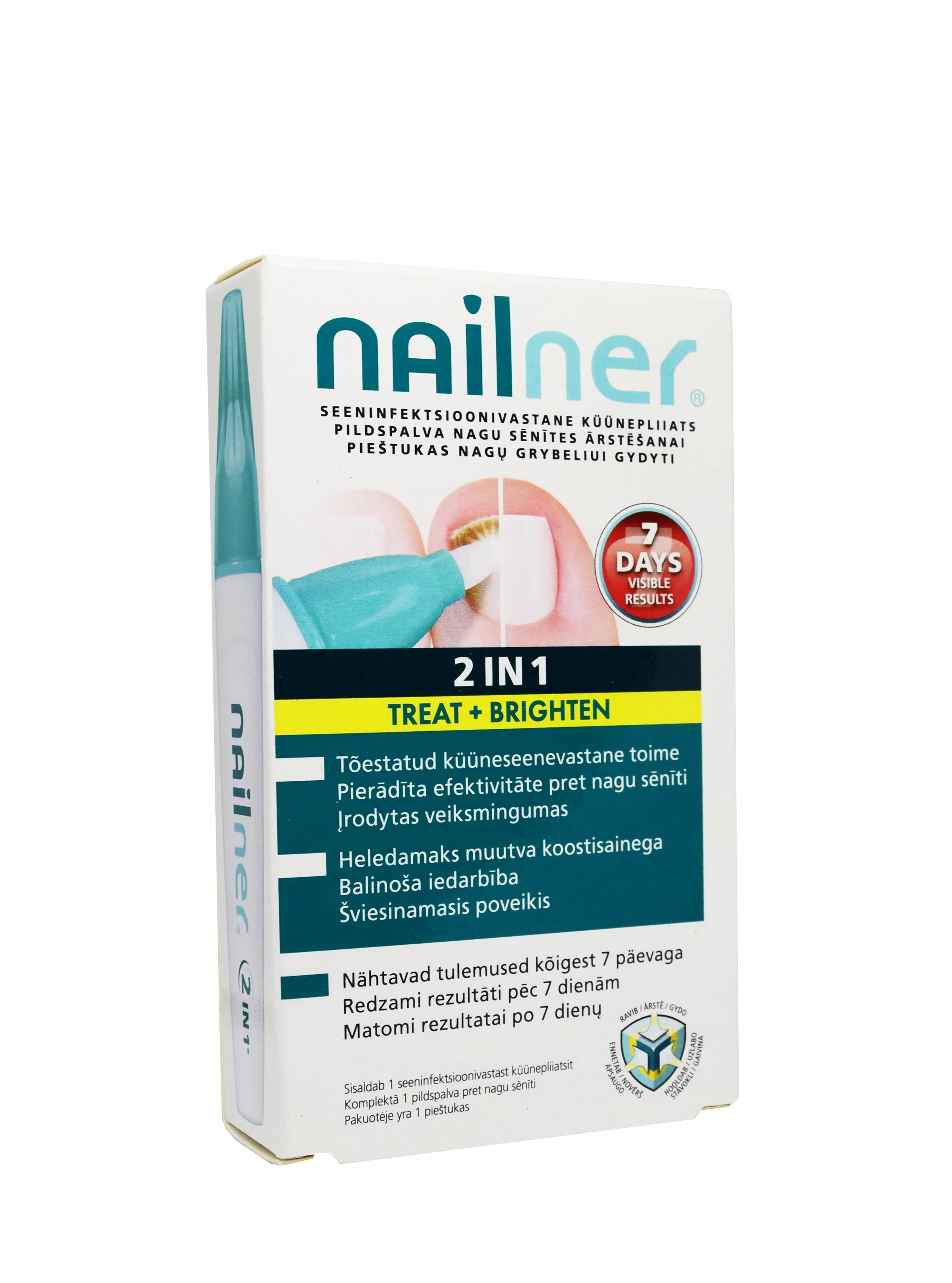 NAILNER 2IN1 KÜÜNEPLIIATS SEENHAIGUSTE RAVIKS 4ML - Tootepilt 