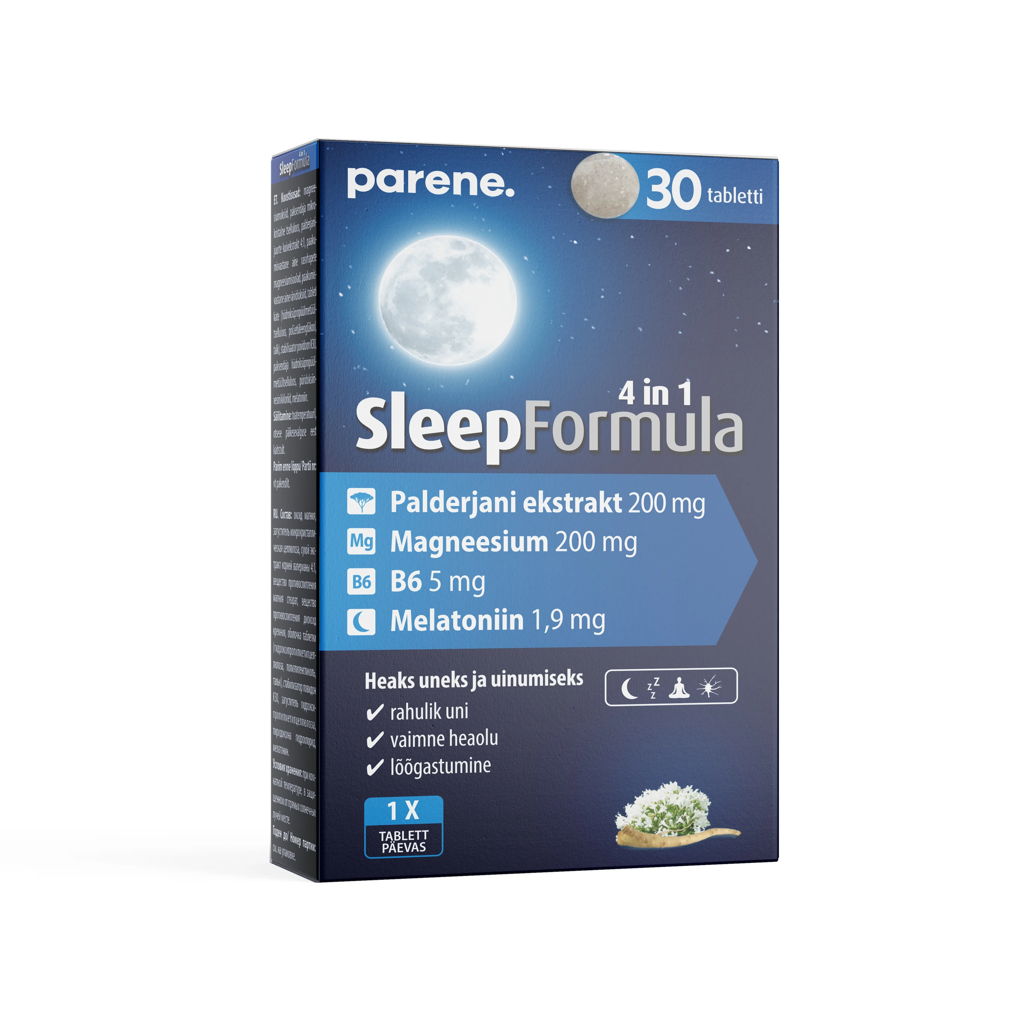 PARENE SLEEP FORMULA TABLETID N30 - Tootepilt 