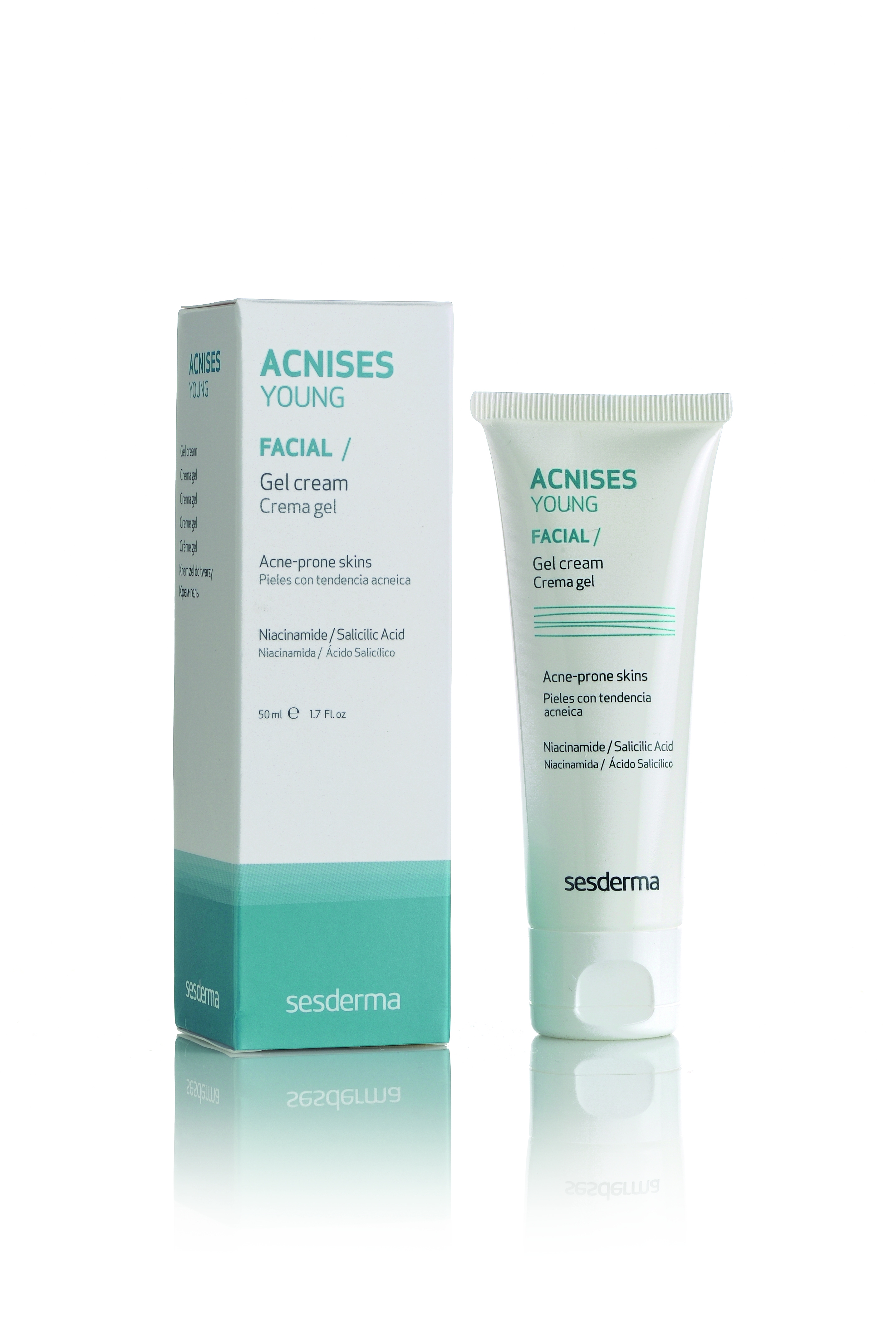 SESDERMA ACNISES YOUNG NÄOKREEM-GEEL 50ML - Tootepilt 