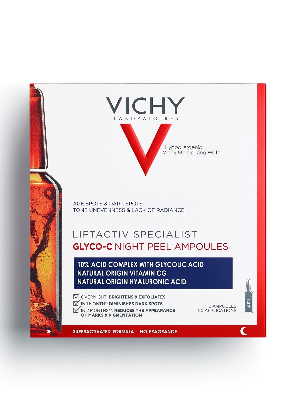 VICHY LIFTACTIV COLLAGEN GLYCO-C ÖÖAMPULLID KOORIVAD 2ML N10 - Tootepilt 