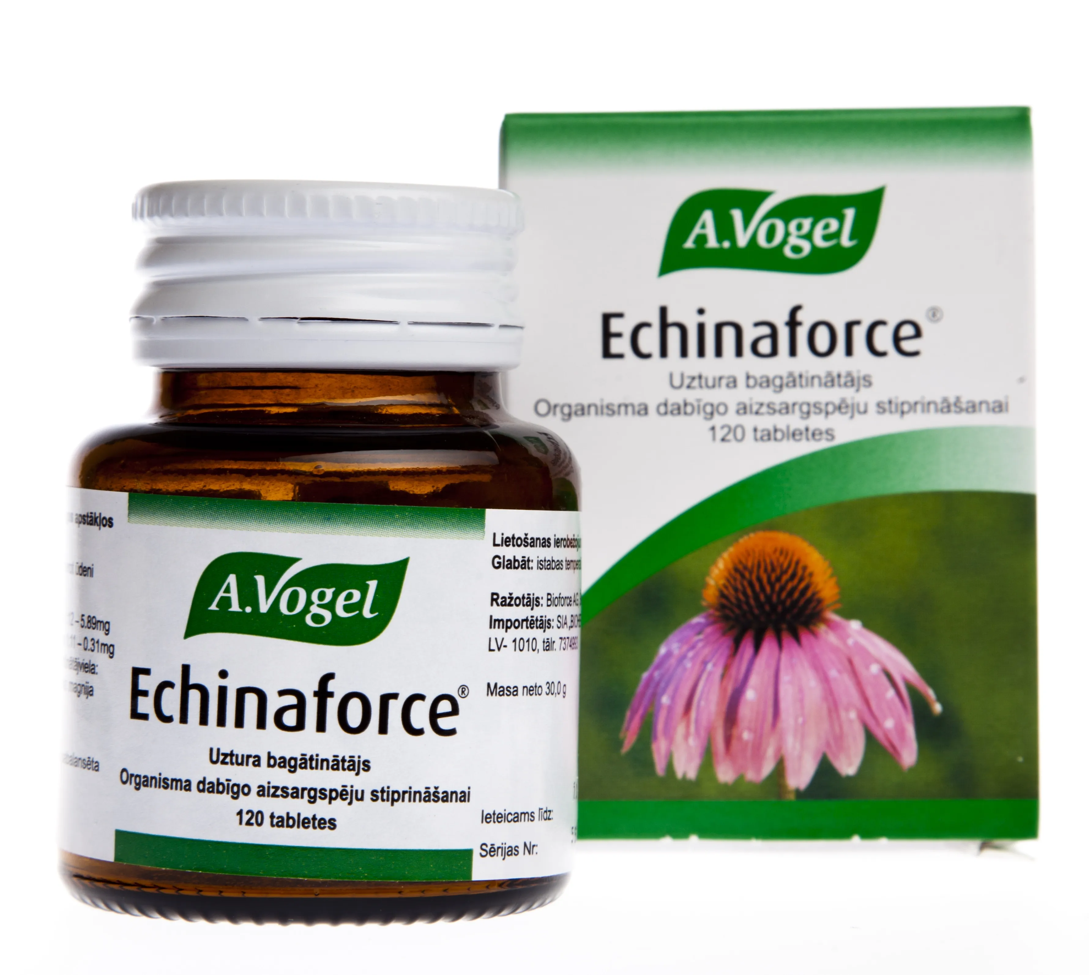 A.VOGEL ECHINAFORCE PUNASE PÄEVAKÜBARA TBL N120 - Tootepilt 