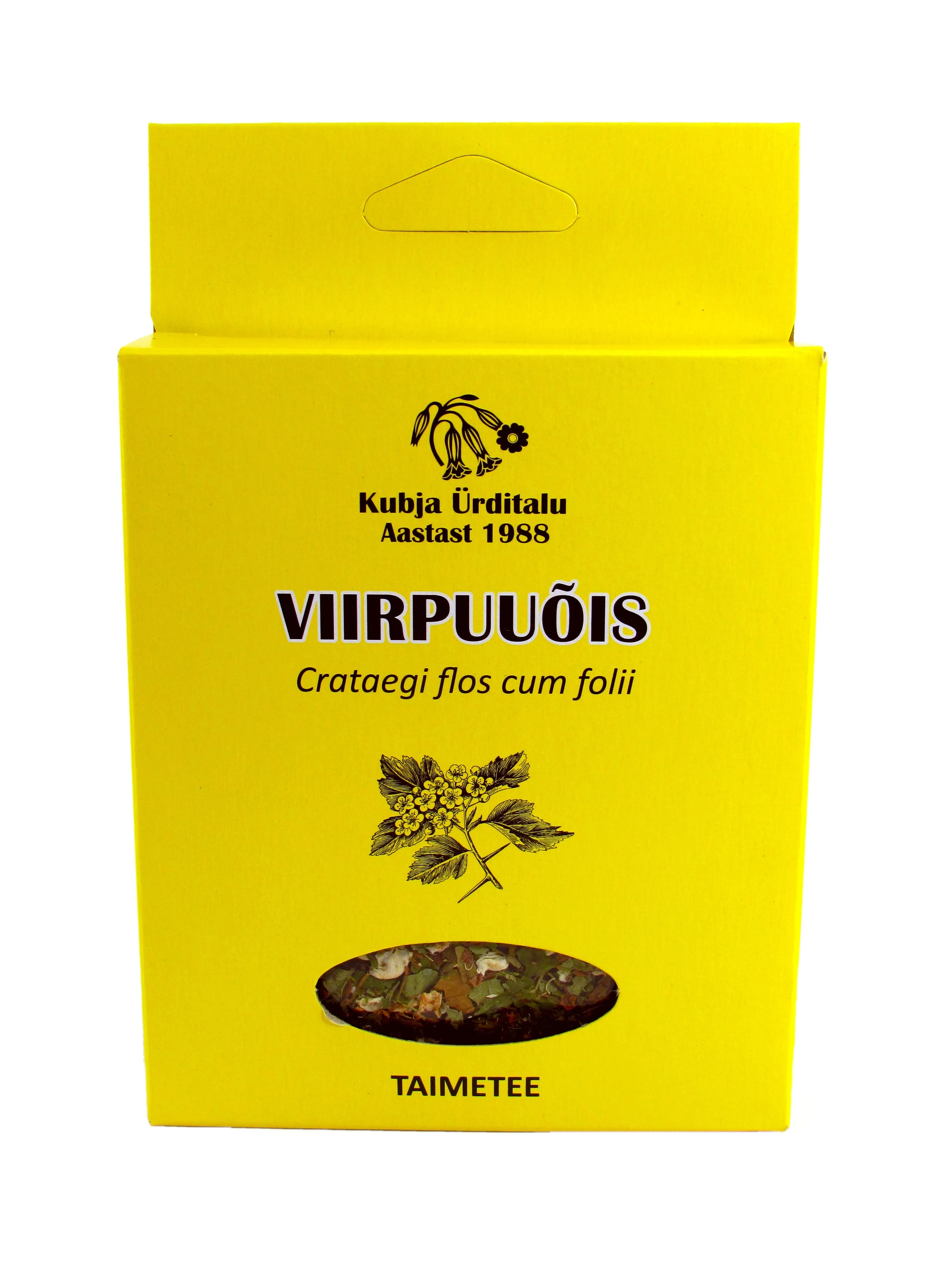 KUBJA VIIRPUUÕIED (CRATAEGI FLORES) 20G (KARP) - Tootepilt 