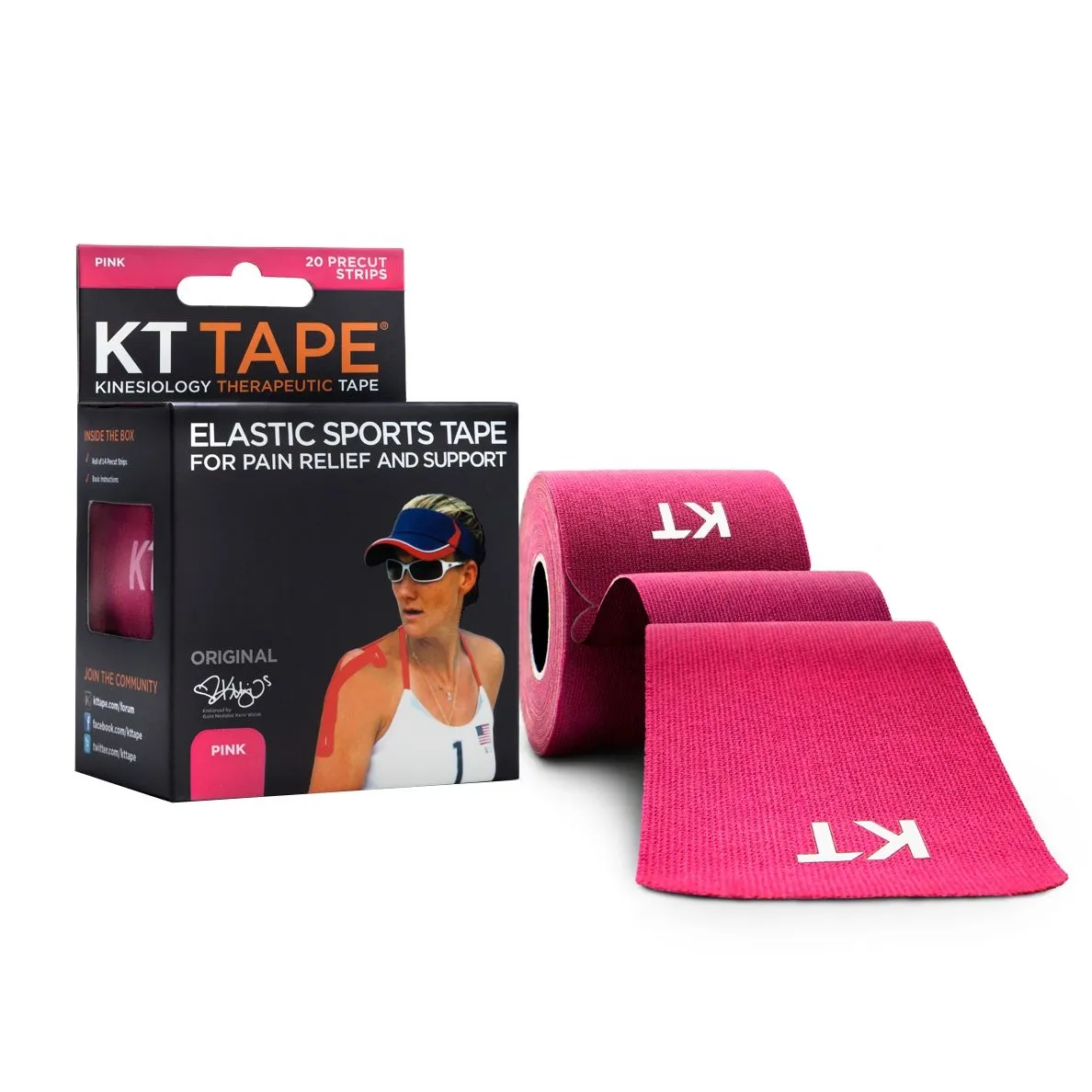 KT TEIP ORIGINAL (EELLÕIGATUD 5M, 20 STRIP) ROOSA - Tootepilt 