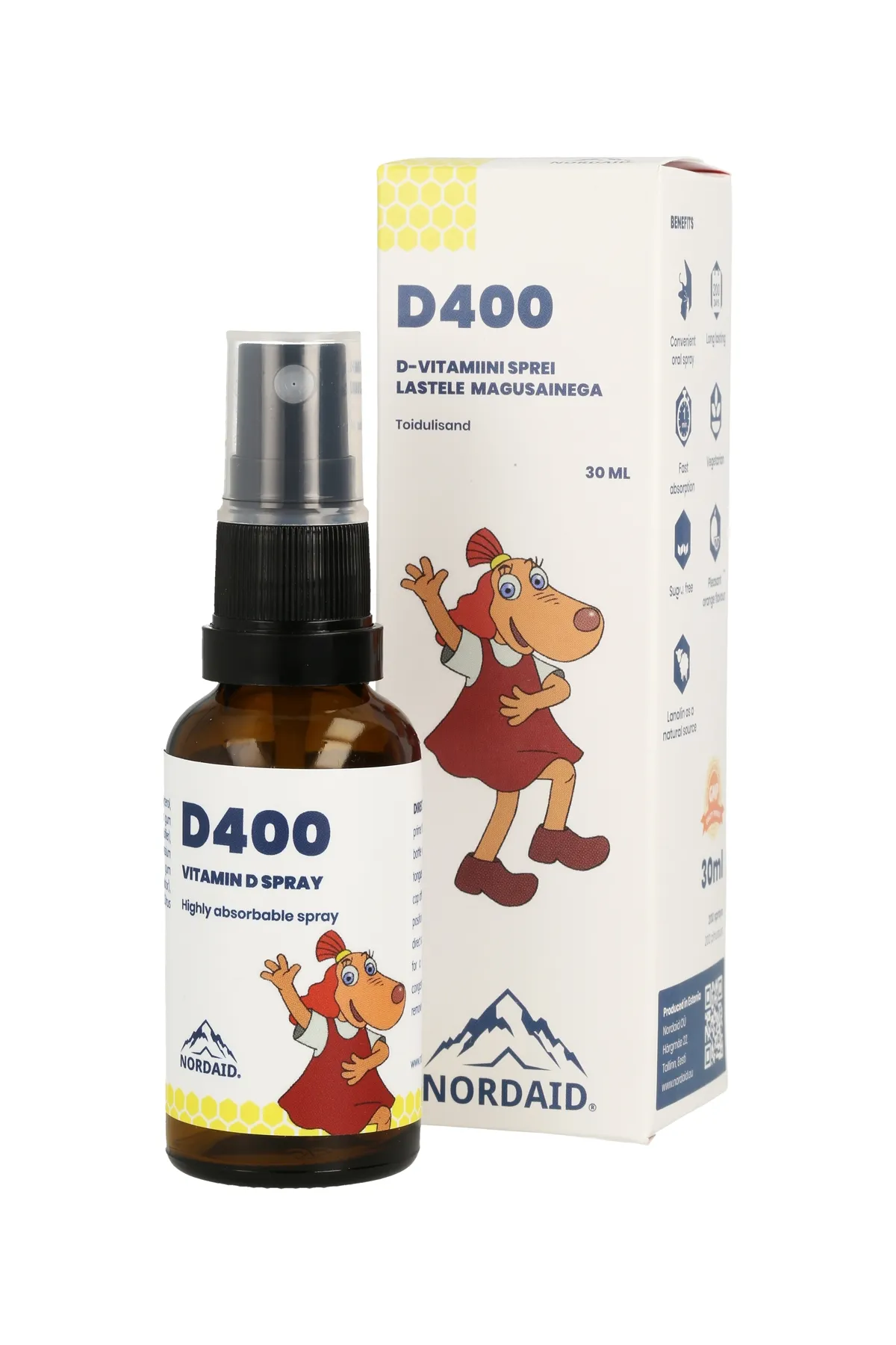 NORDAID D-VITAMIIN SUUKAUDNE SPREI 10MCG 30ML - Tootepilt 