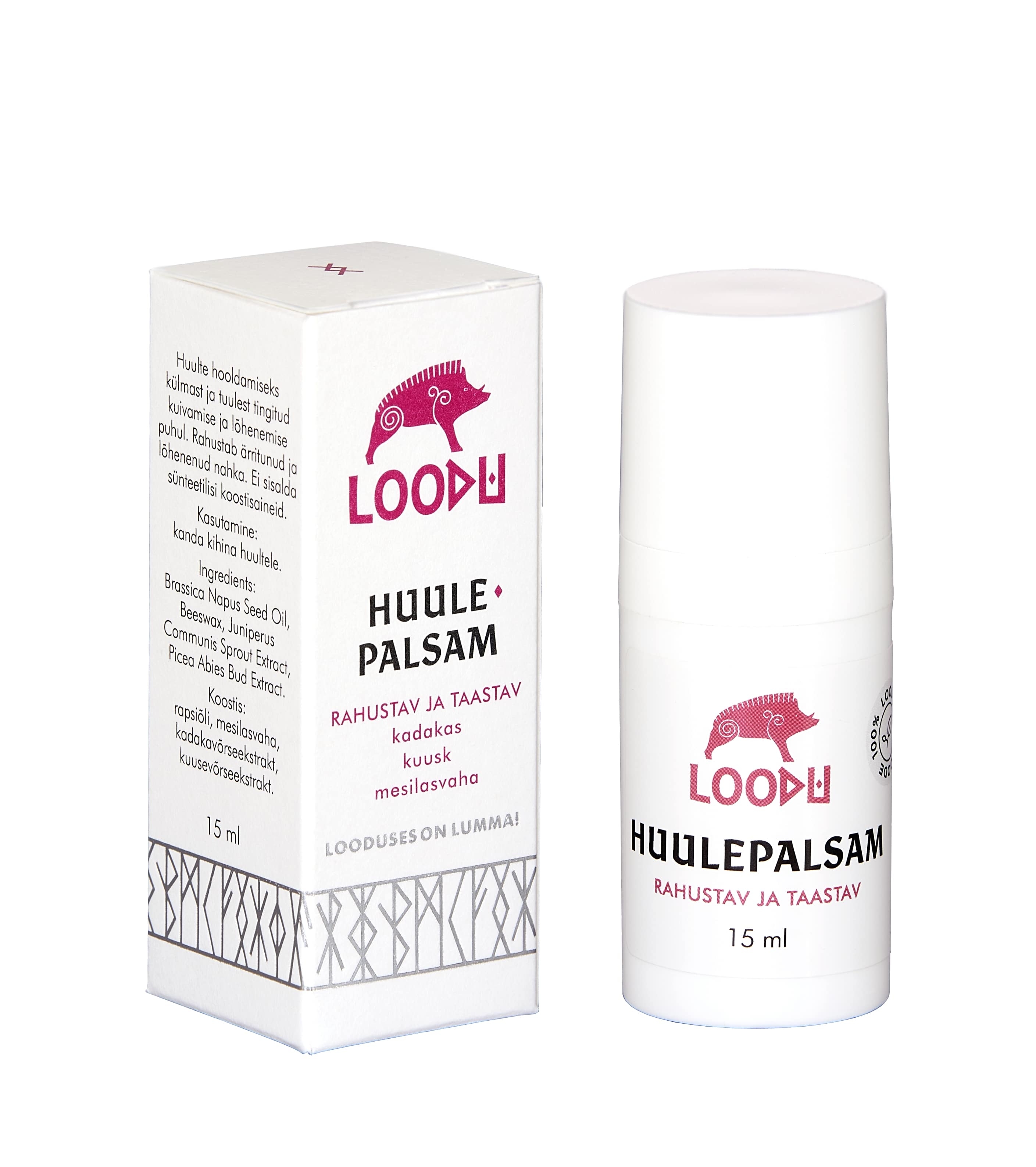 LOODU HUULEPALSAM 15ML - Tootepilt 