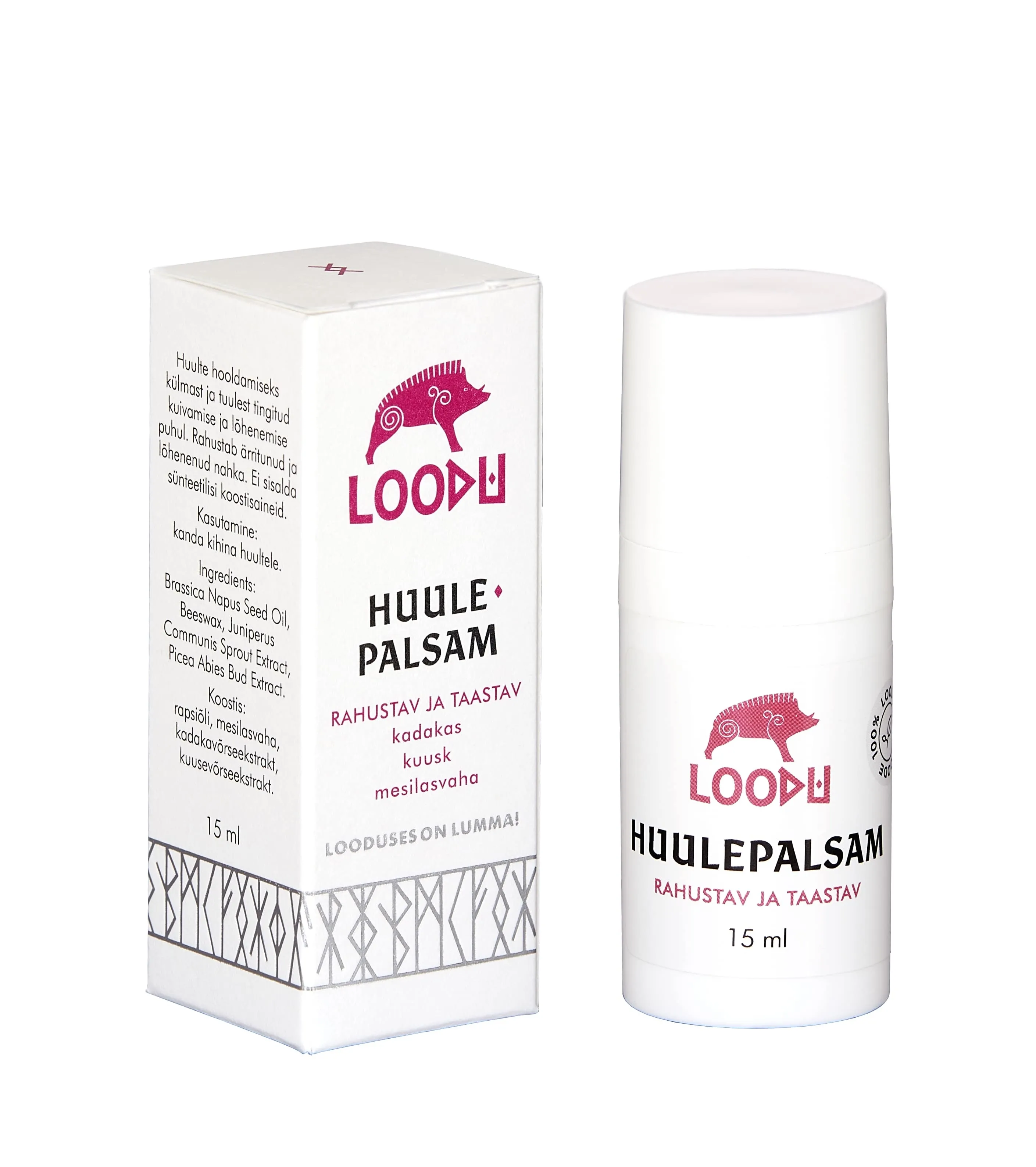 LOODU HUULEPALSAM 15ML - Tootepilt 