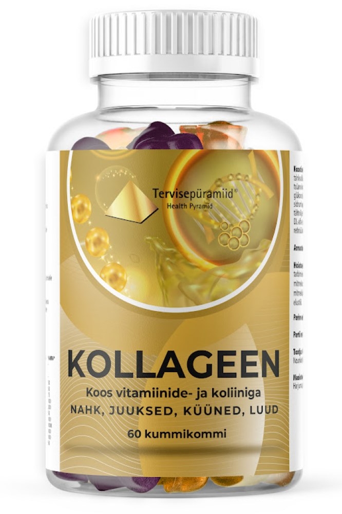 TERVISEPÜRAMIID KOLLAGEEN KUMMIKOMMID N60 - Tootepilt 