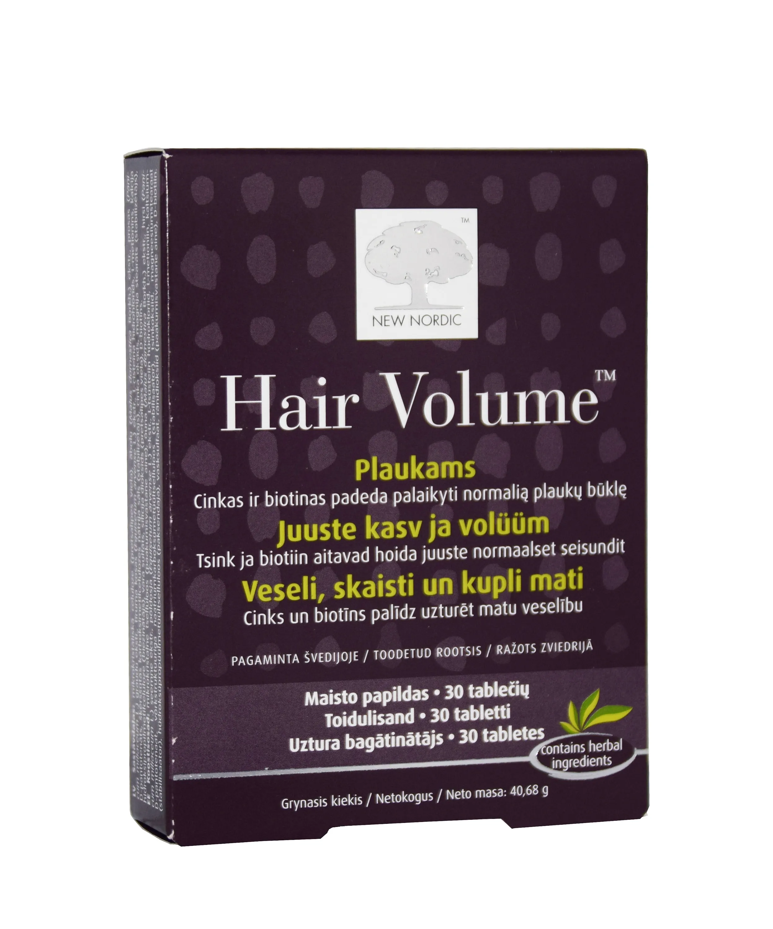 NEW NORDIC HAIR VOLUME TBL N30 - Tootepilt 