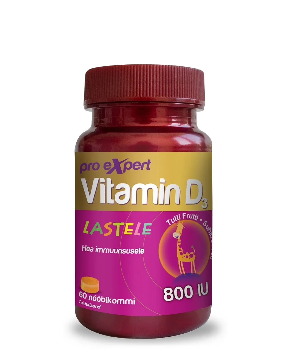 VITAMIN D3 PRO EXPERT 800IU NÖÖBIKOMMID N60 - Tootepilt 