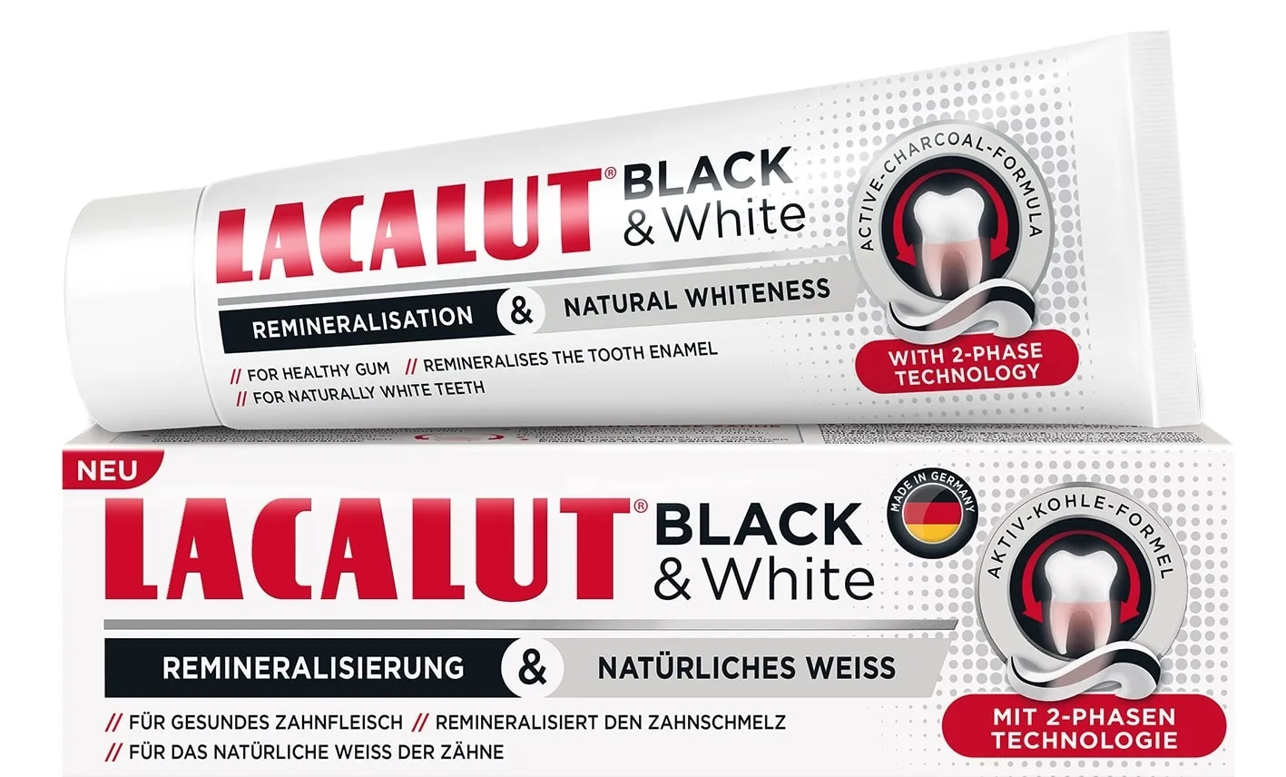 LACALUT HAMBAPASTA BLACK & WHITE ZC 75ML - Tootepilt 