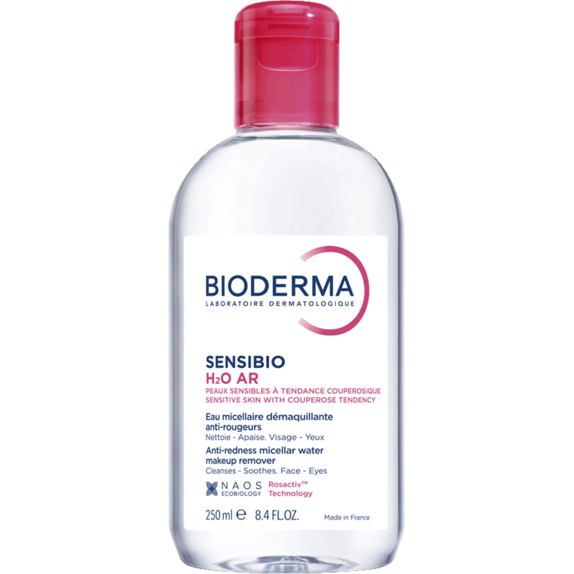 BIODERMA SENSIBIO H2O AR MITSELLAARVESI PUNETAV NAHK 250ML - Tootepilt 