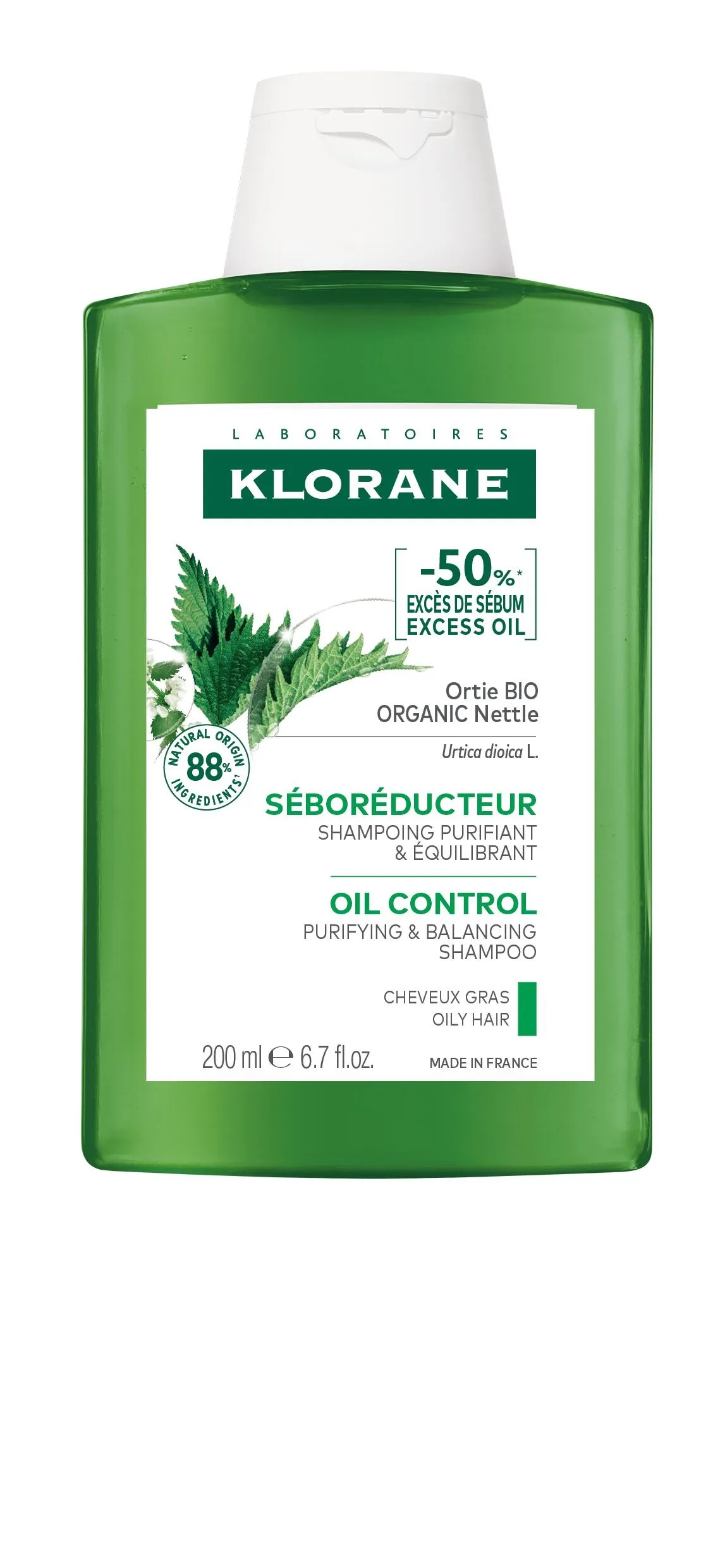 KLORANE SHAMPOON NÕGESE RASUSTELE JUUSTELE 200ML - Tootepilt 