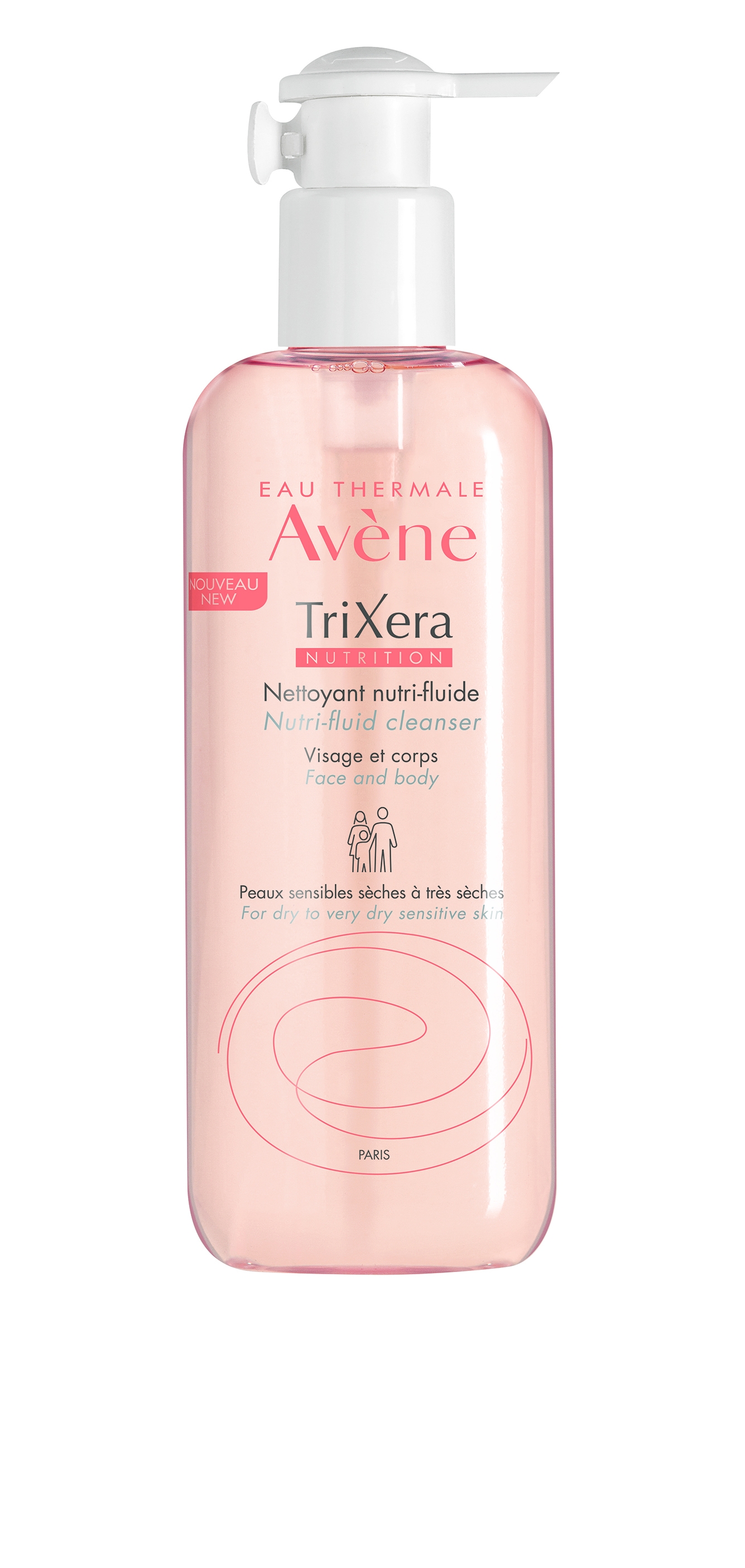 AVENE TRIXERA NUTRITION PESEMISGEEL KUIVALE JA ÜLIKUIVALE NAHALE 400ML - Tootepilt 