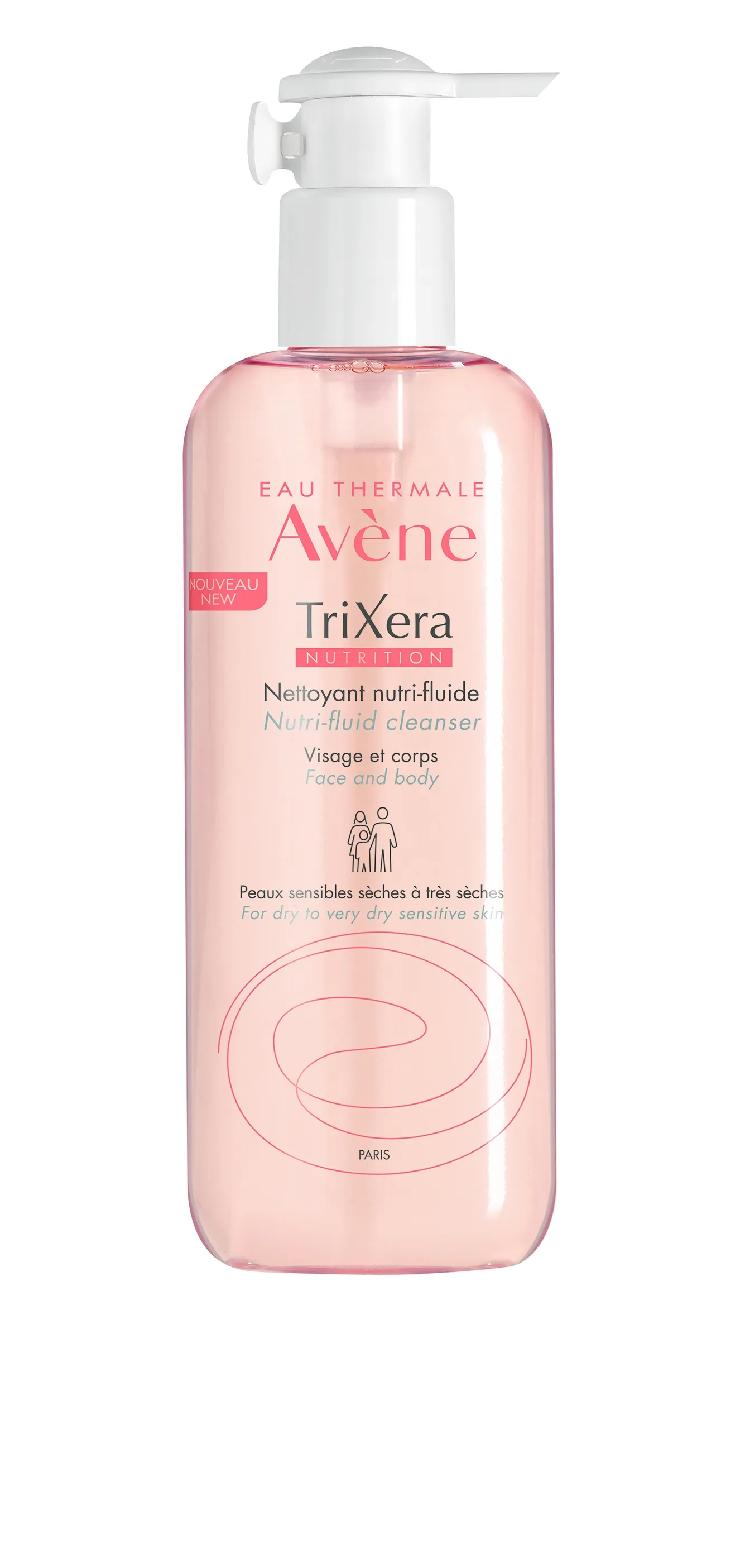 AVENE TRIXERA NUTRITION PESEMISGEEL KUIVALE JA ÜLIKUIVALE NAHALE 400ML - Tootepilt 