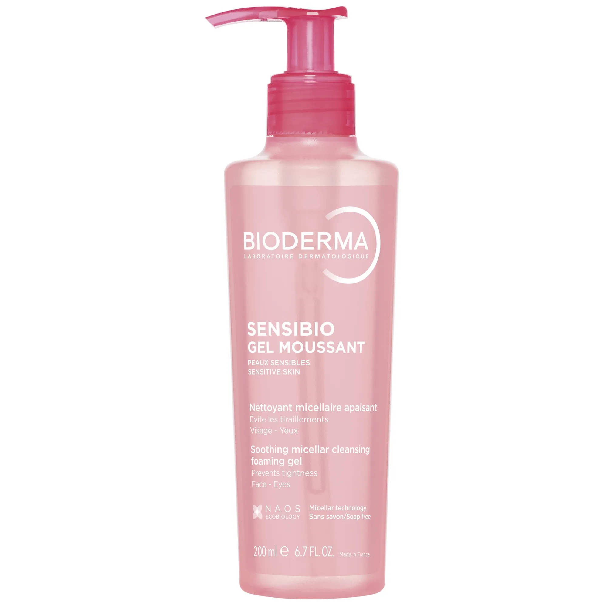 BIODERMA SENSIBIO NÄOPESUGEEL TUNDLIKULE NAHALE 200ML - Tootepilt 