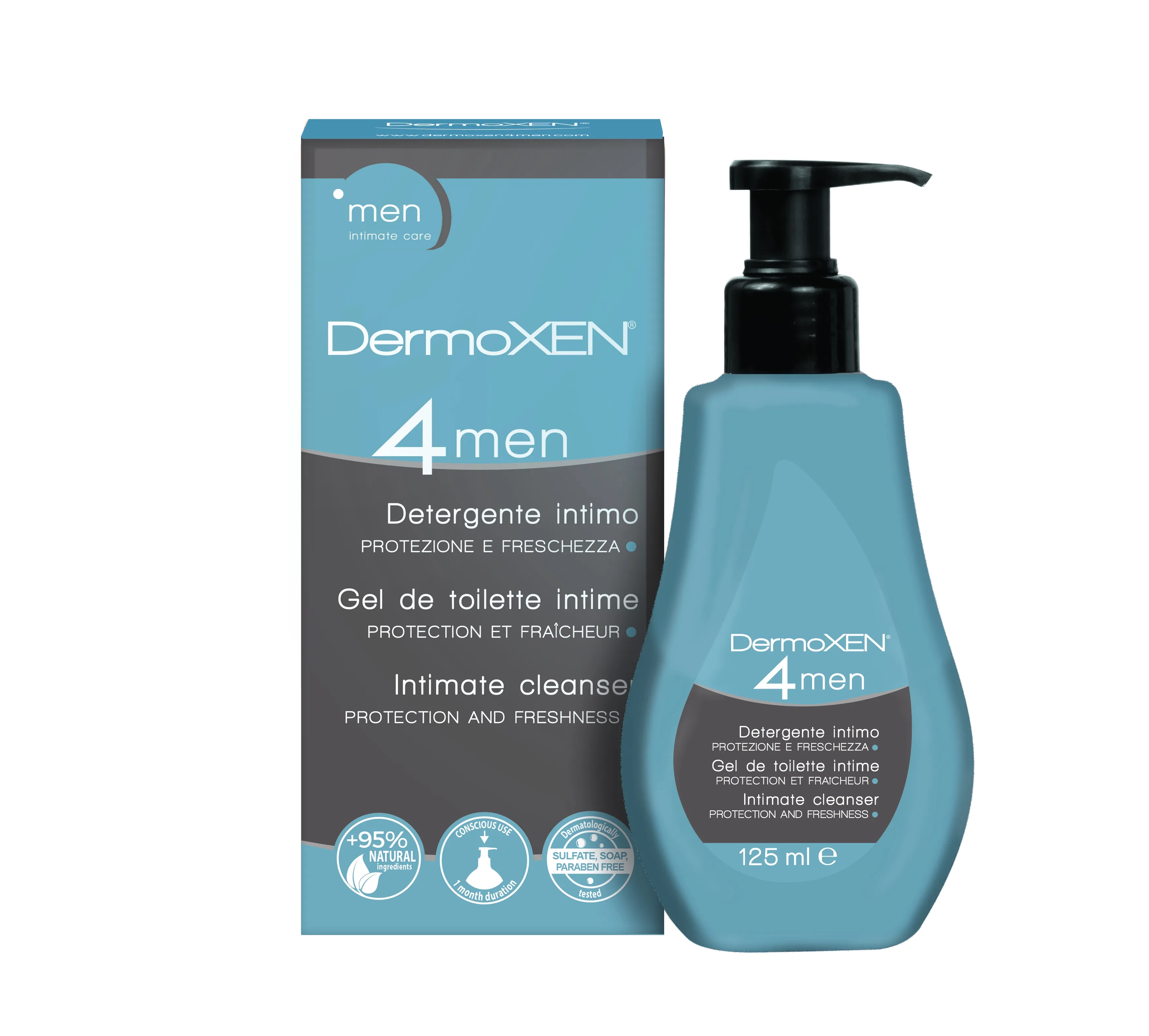 DERMOXEN 4MEN INTIIMPESUGEEL MEESTELE 125ML - Tootepilt 2