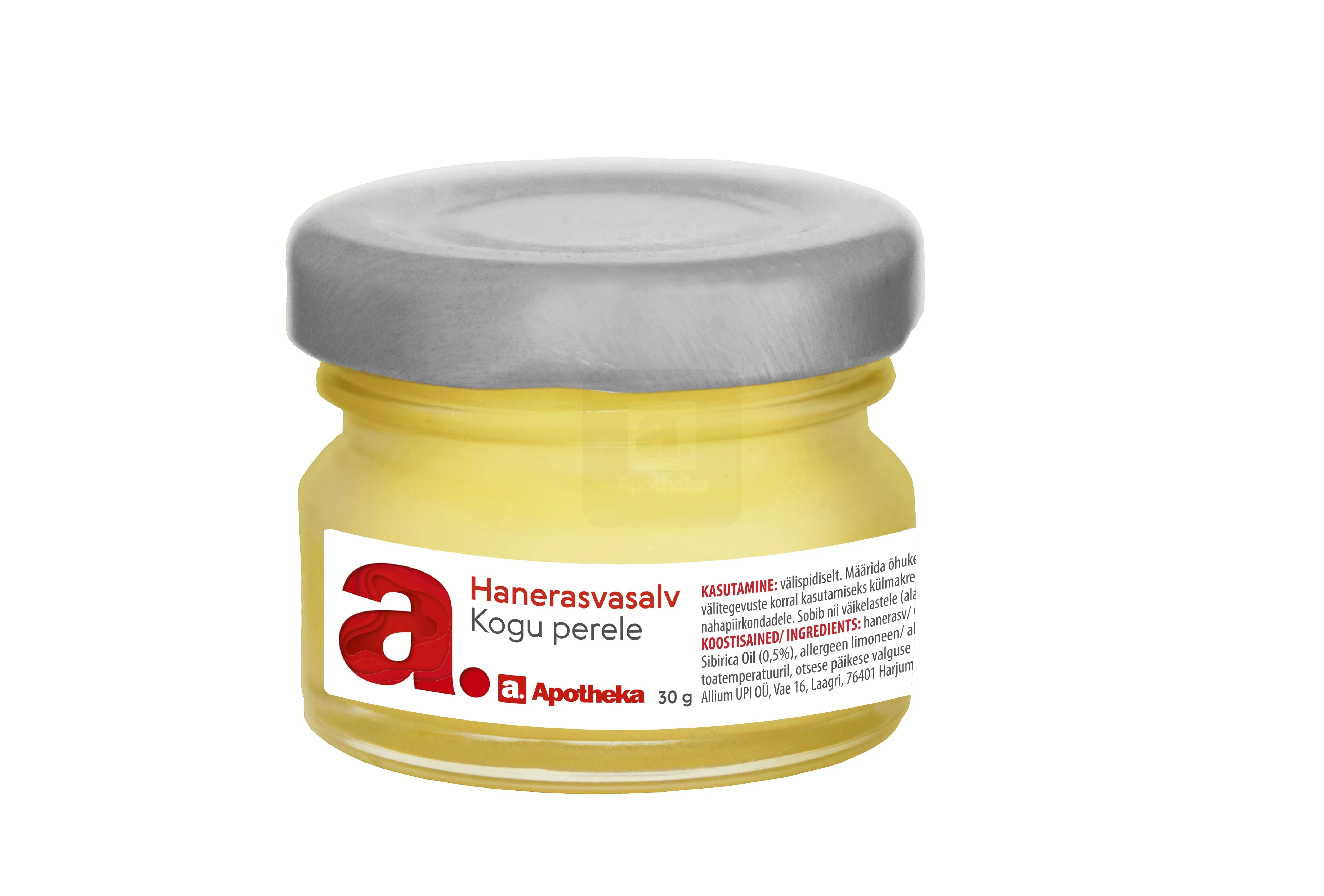 A. HANERASVASALV KOGU PERELE 30G - Tootepilt 