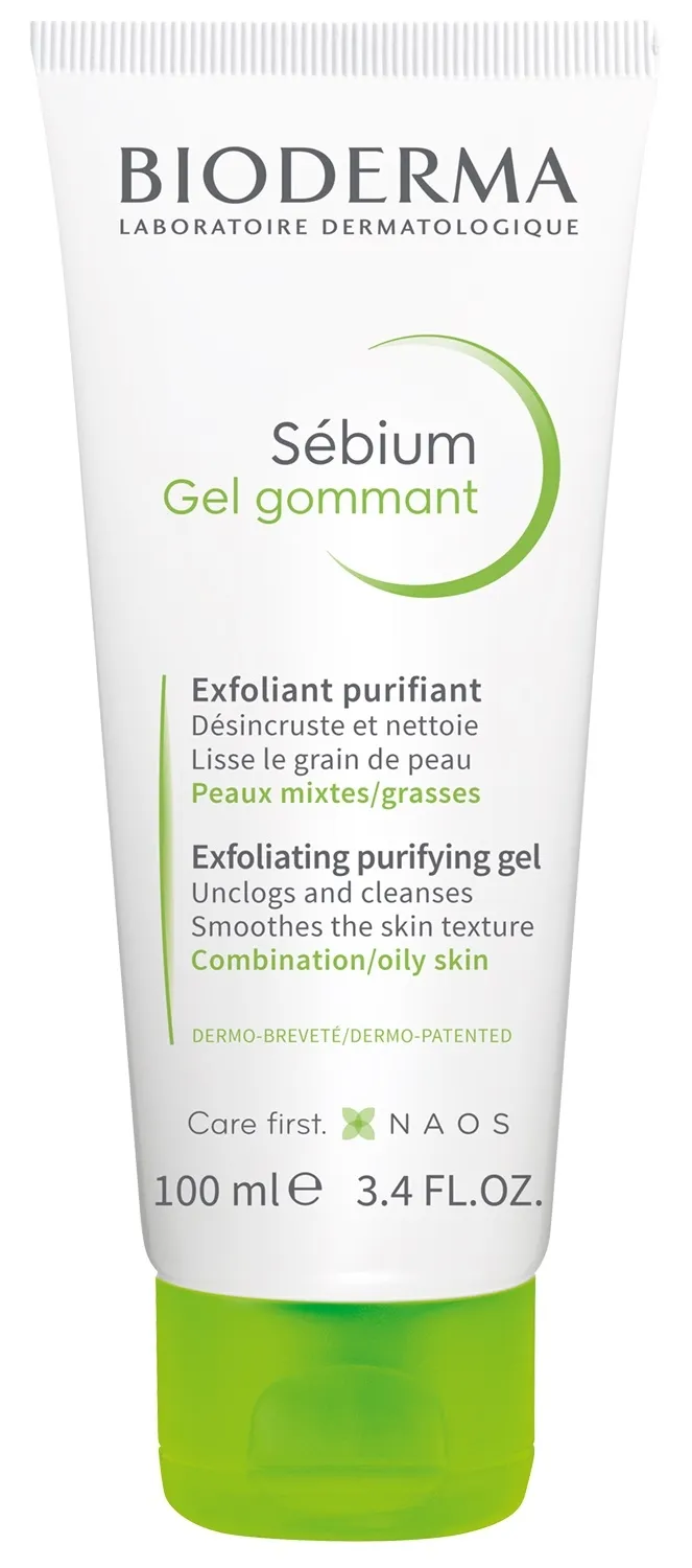 BIODERMA SEBIUM NÄOGEEL KOORIV 100ML - Tootepilt 