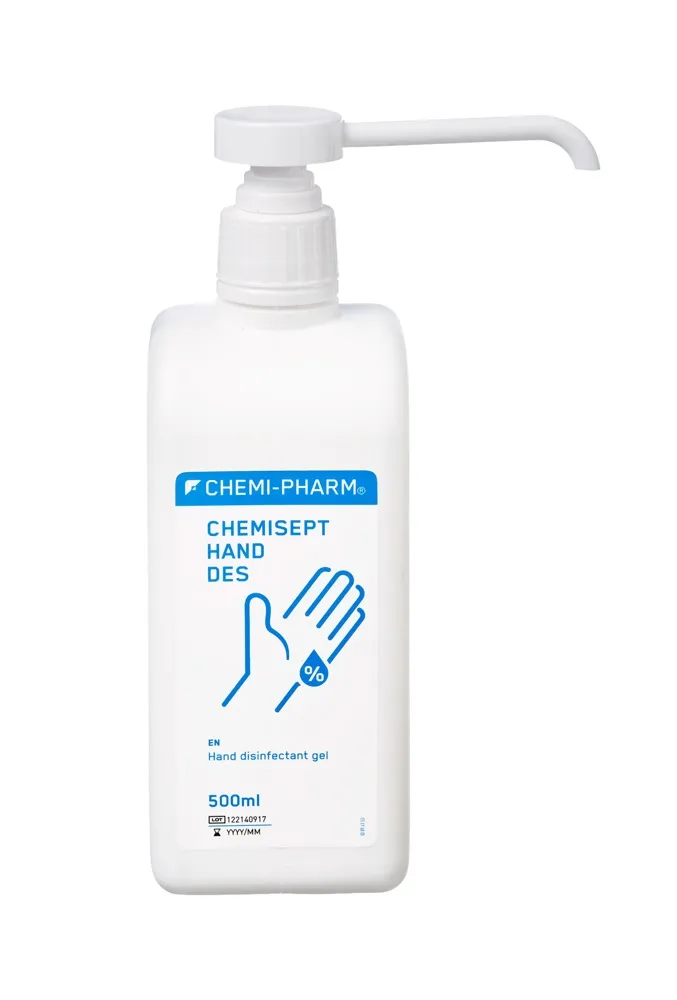 CHEMIPHARM CHEMISEPT HAND DES GEEL KÄTELE 500ML PUMBAGA - Tootepilt 