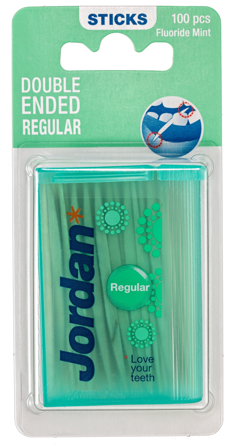 JORDAN HAMBATIKUD PUIDUST REGULAR FLUOR/MINT 100TK - Tootepilt 