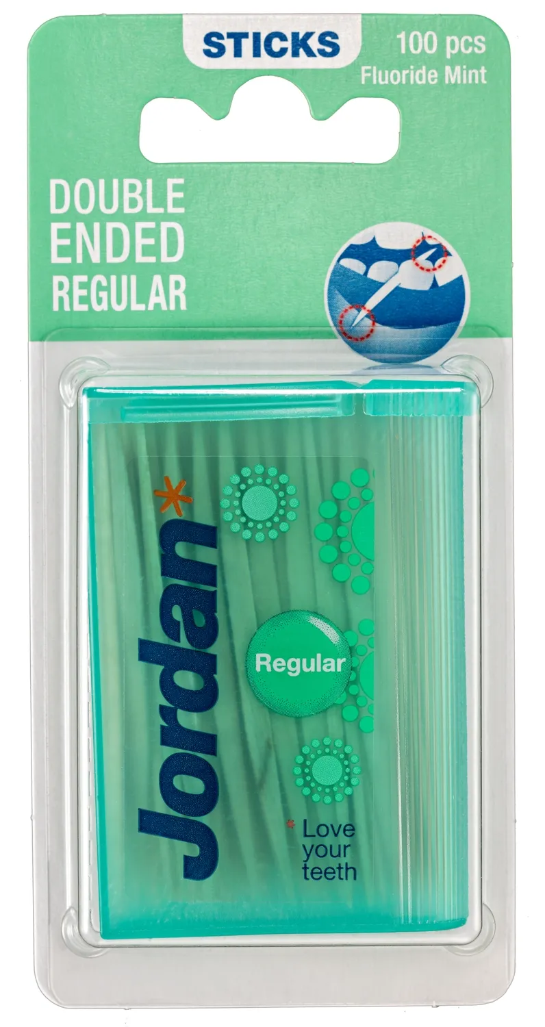 JORDAN HAMBATIKUD PUIDUST REGULAR FLUOR/MINT 100TK - Tootepilt 